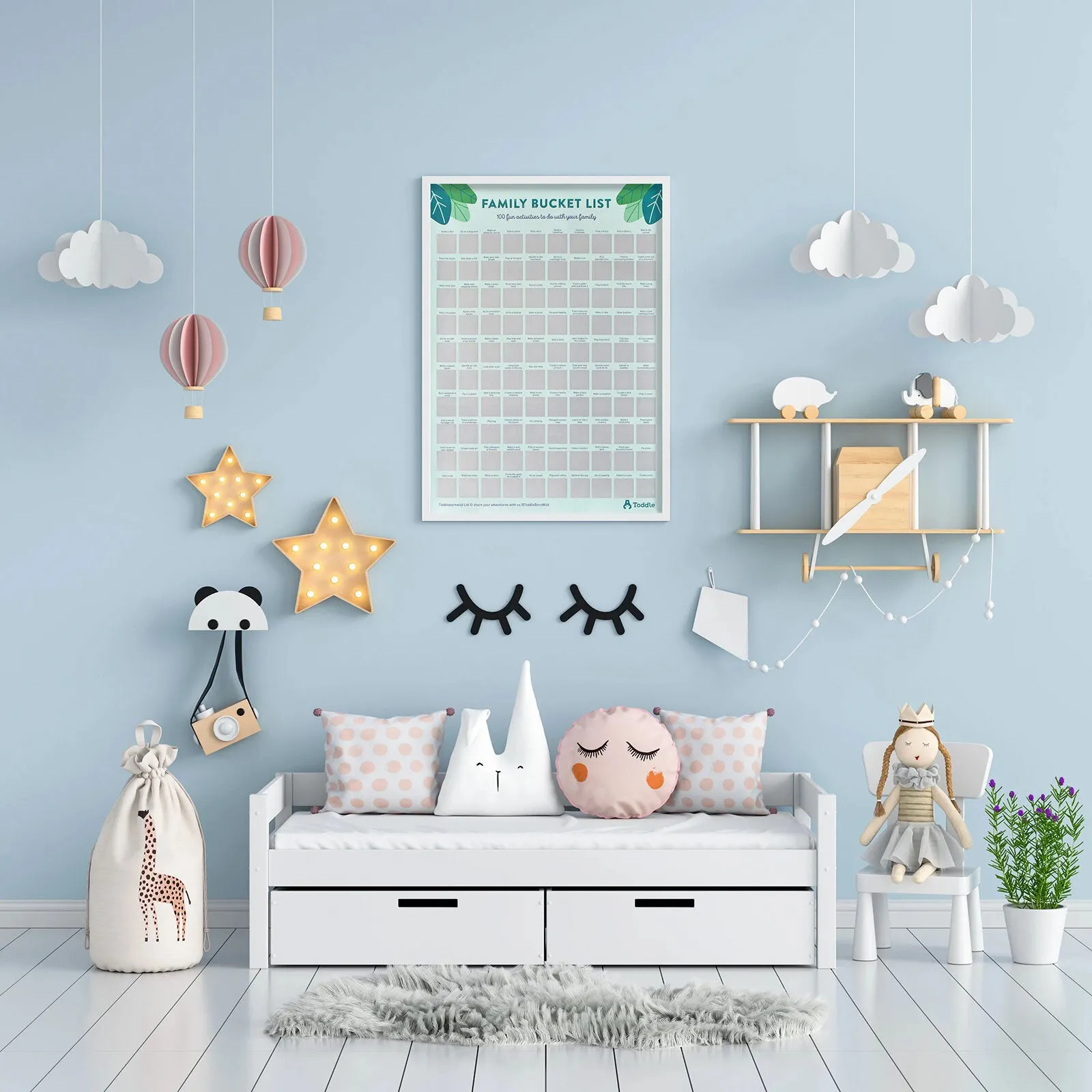 Toddle born Wild A2 100 Activity Bucket List Poster - Image 3