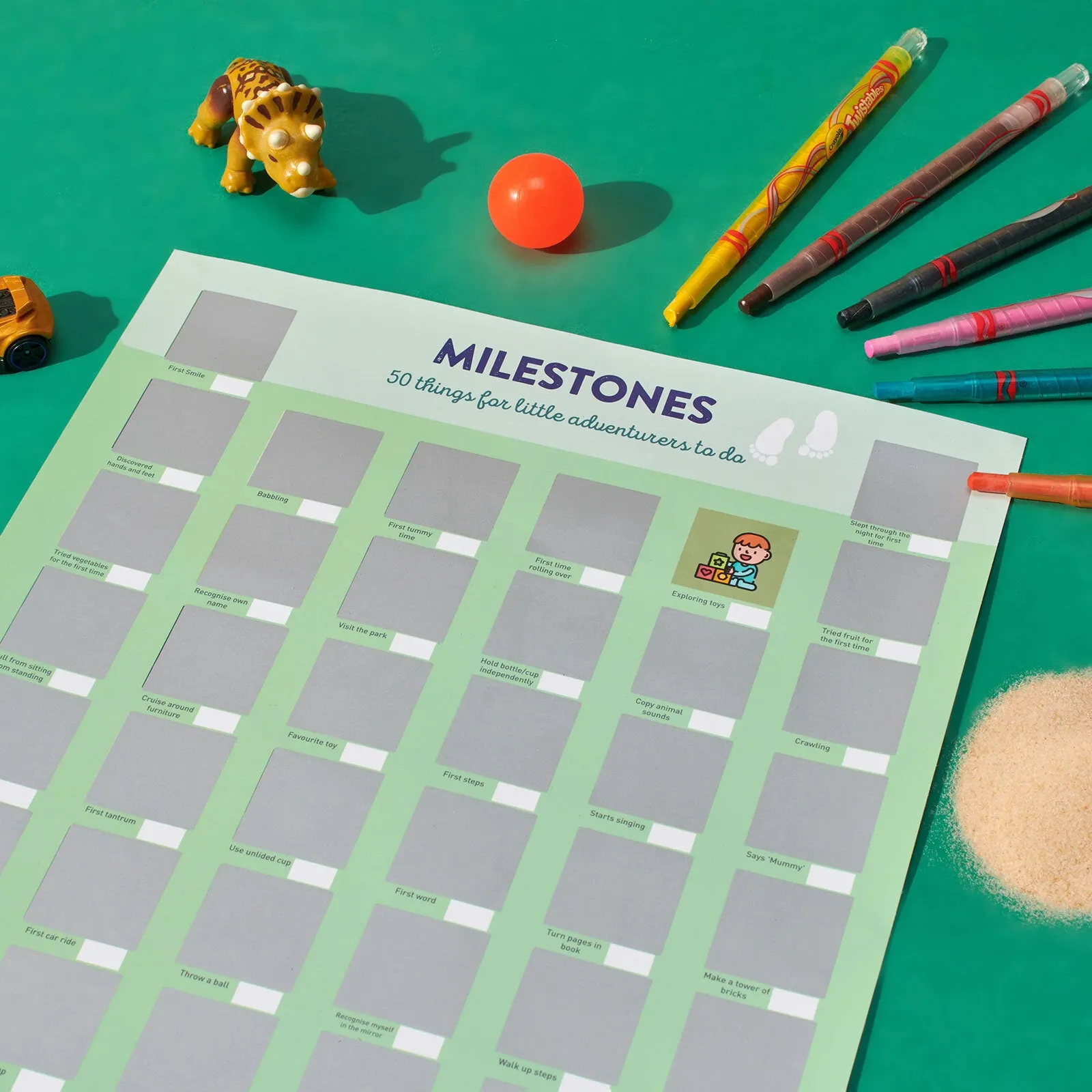 Toddle born Wild A3 Milestones Poster - Image 3