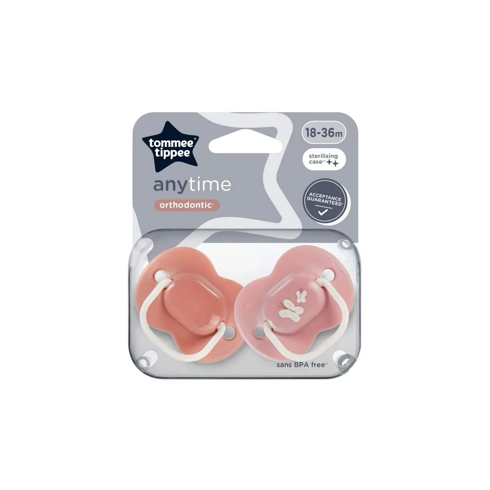 Tommee Tippee Anytime Soother 18-36 months Pack of 2 Assorted - Image 5