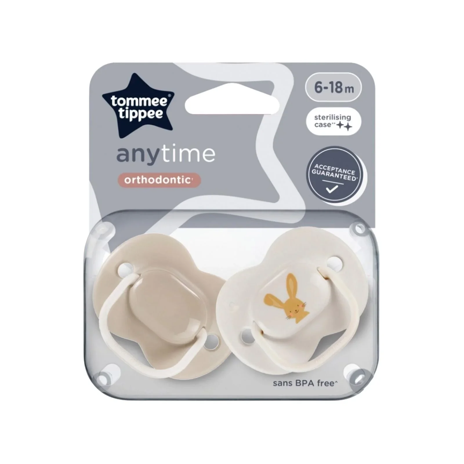 Tommee Tippee Anytime Soother 6-18 months Pack of 2 Assorted - Image 5