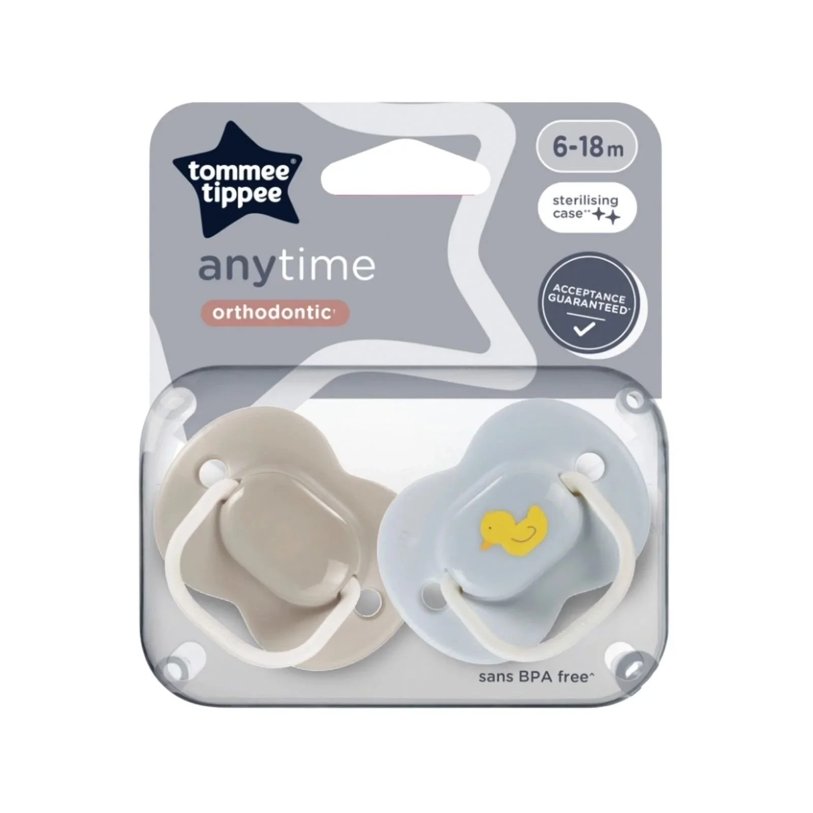Tommee Tippee Anytime Soother 6-18 months Pack of 2 Assorted - Image 6