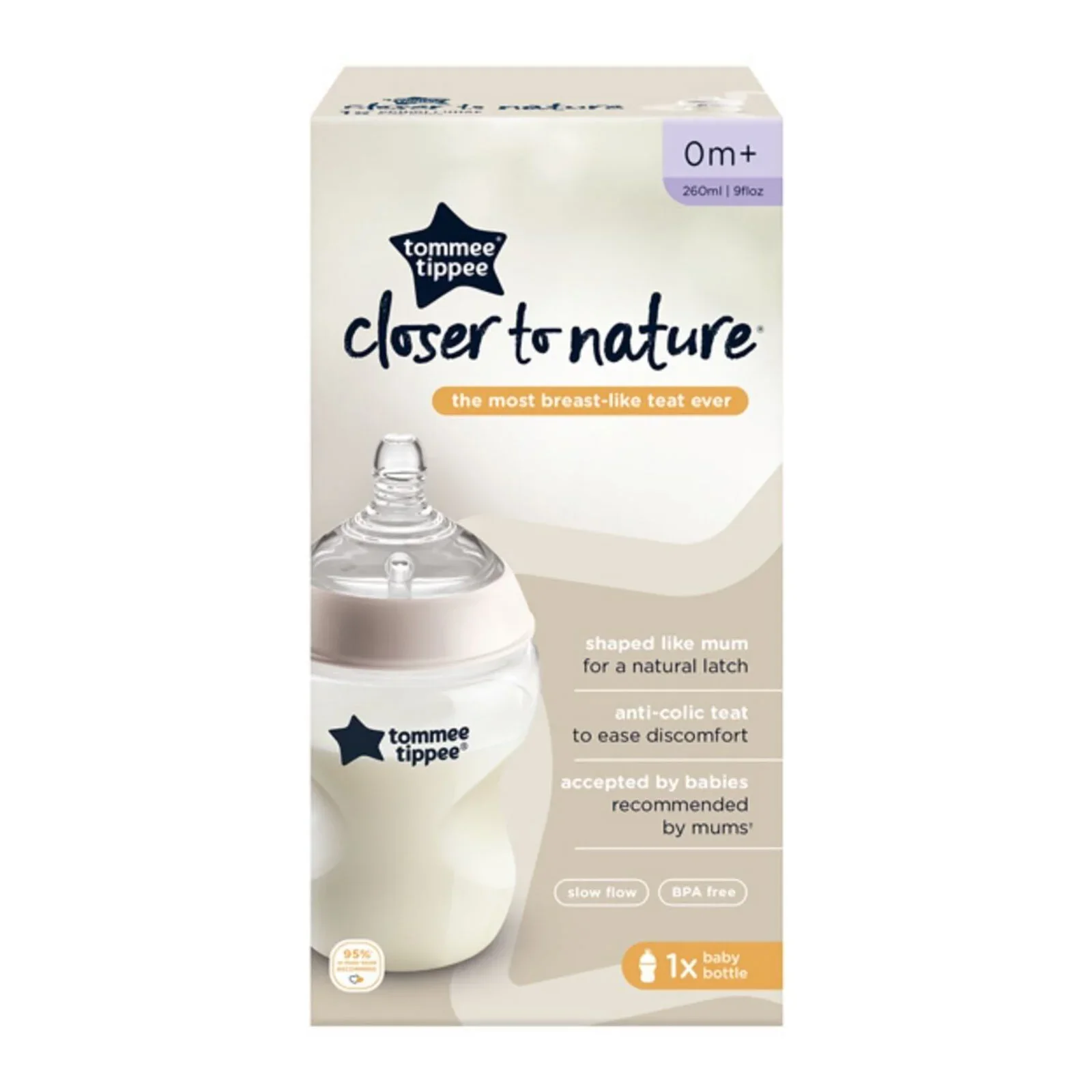 Tommee Tippee Closer to Nature Bottle 260ml - Image 2