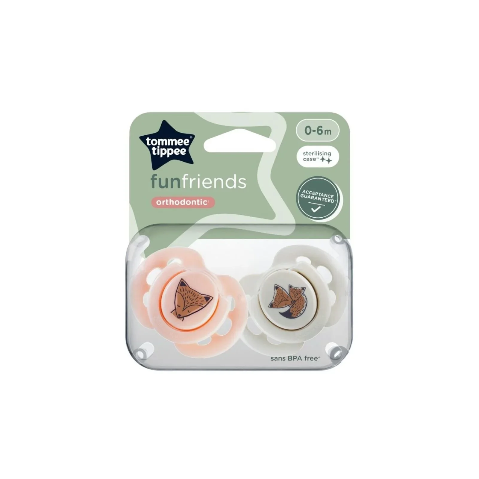 Tommee Tippee Fun Style Soother 0-6 months Pack of 2 Assorted - Image 4