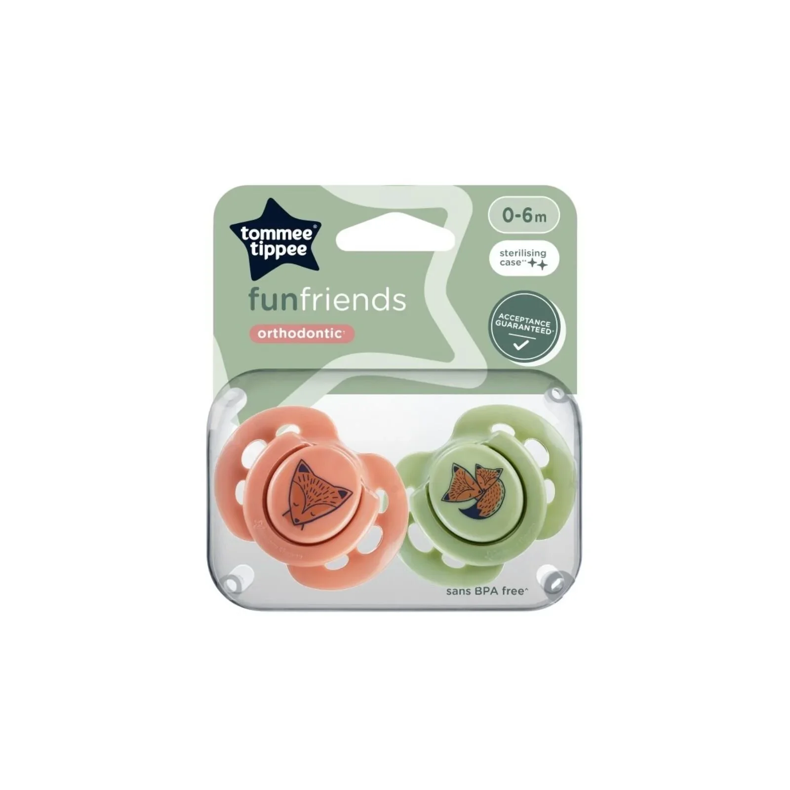 Tommee Tippee Fun Style Soother 0-6 months Pack of 2 Assorted - Image 5