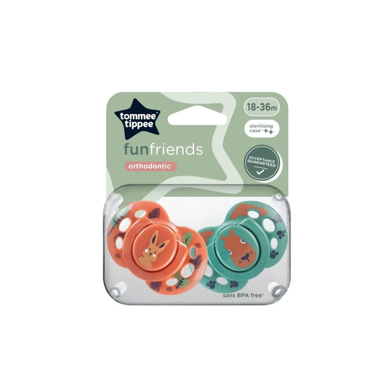 Tommee Tippee Fun Style Soother 18-36 months Pack of 2 Assorted - Image 4