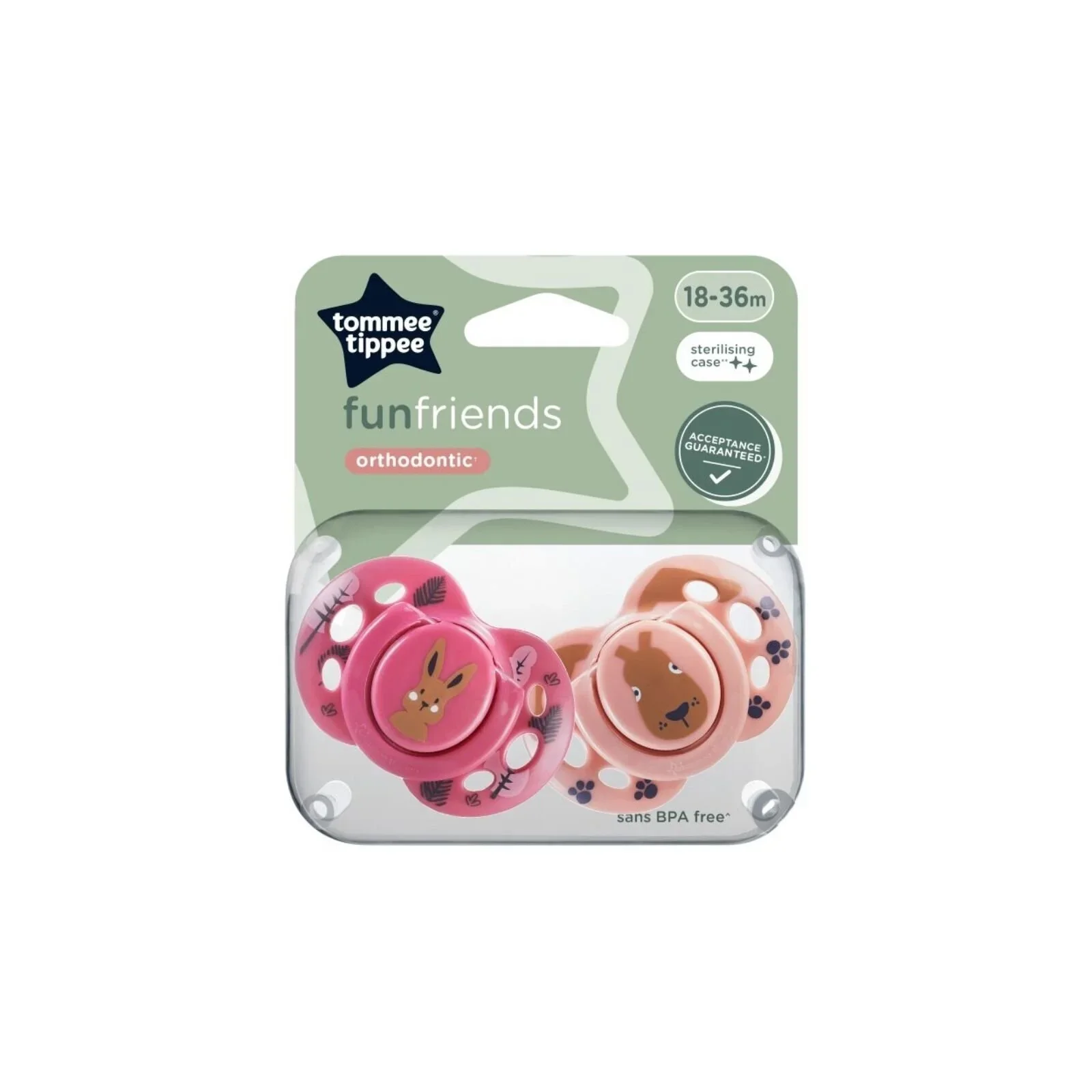 Tommee Tippee Fun Style Soother 18-36 months Pack of 2 Assorted - Image 5
