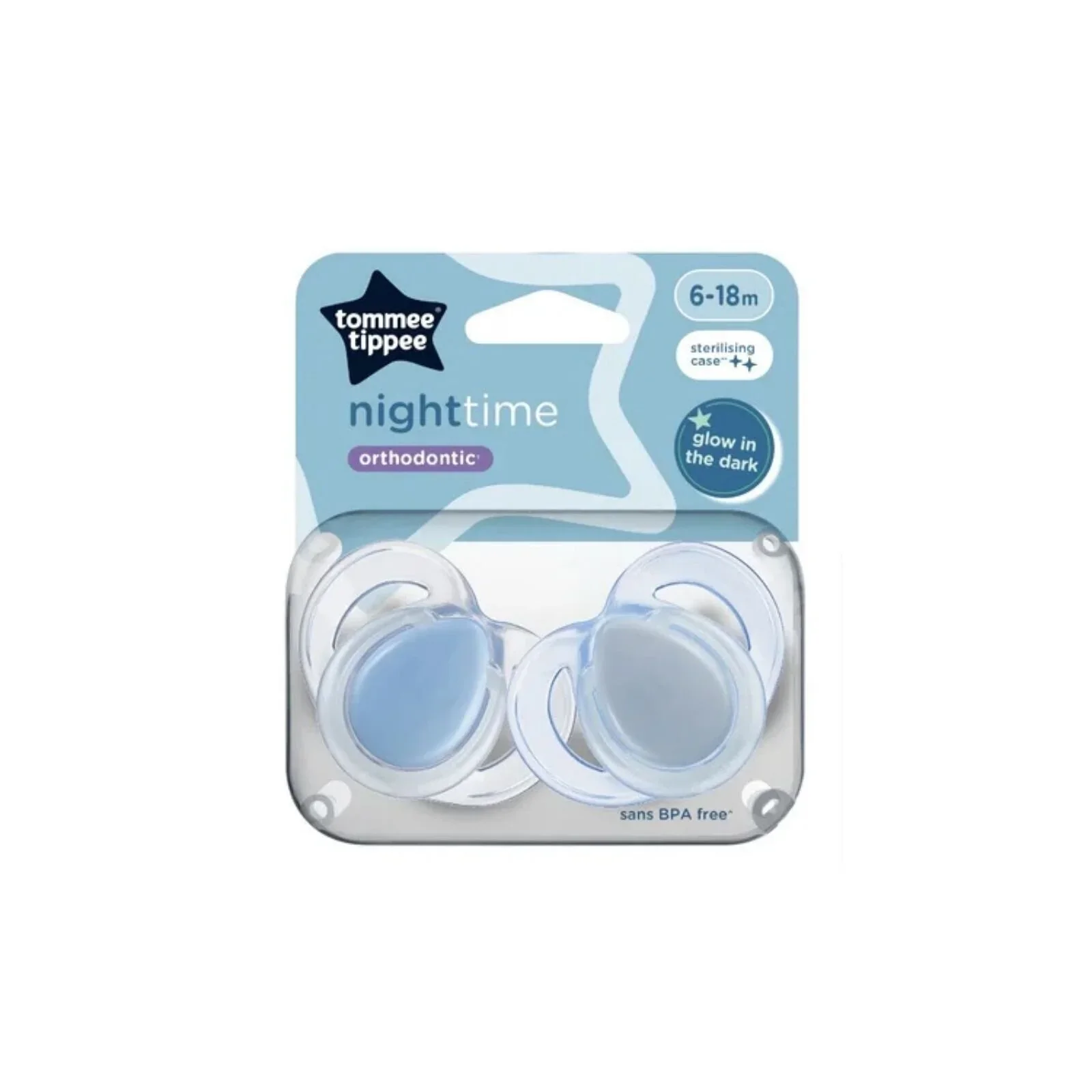 Tommee Tippee Night Time Soother 6-18 months Pack of 2 Assorted - Image 5