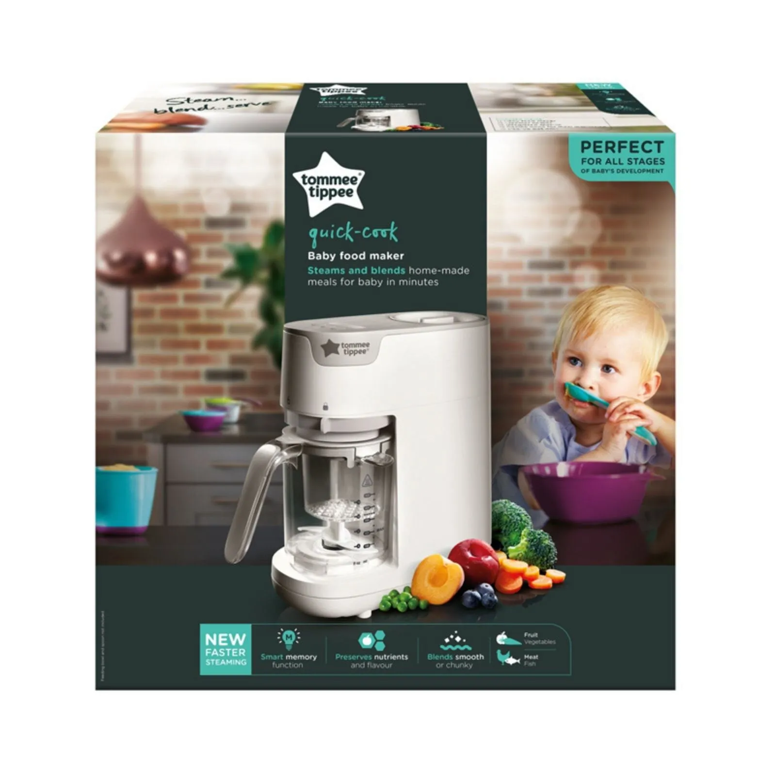 Tommee Tippee Quick Cook Food Steamer & Blender - Image 2