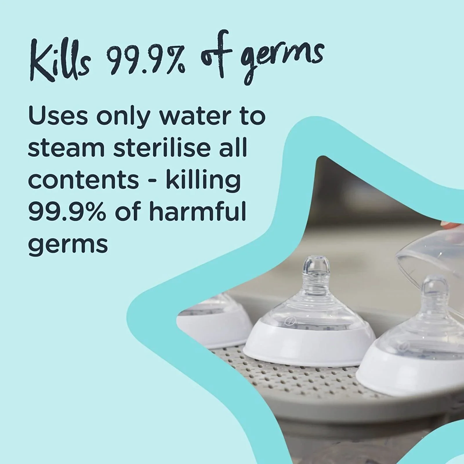 Tommee Tippee Super Steam Steriliser - White - Image 4