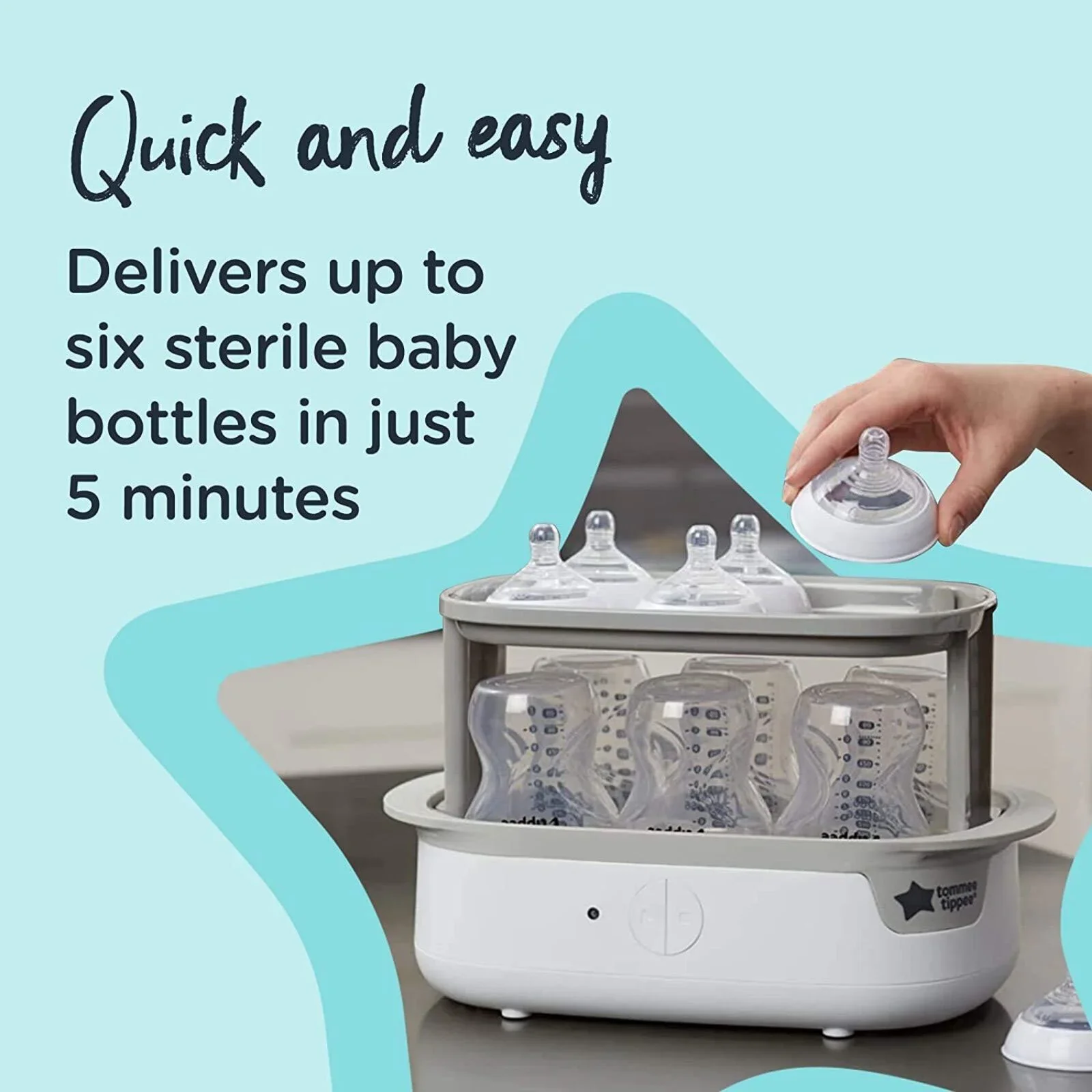 Tommee Tippee Super Steam Steriliser - White - Image 5