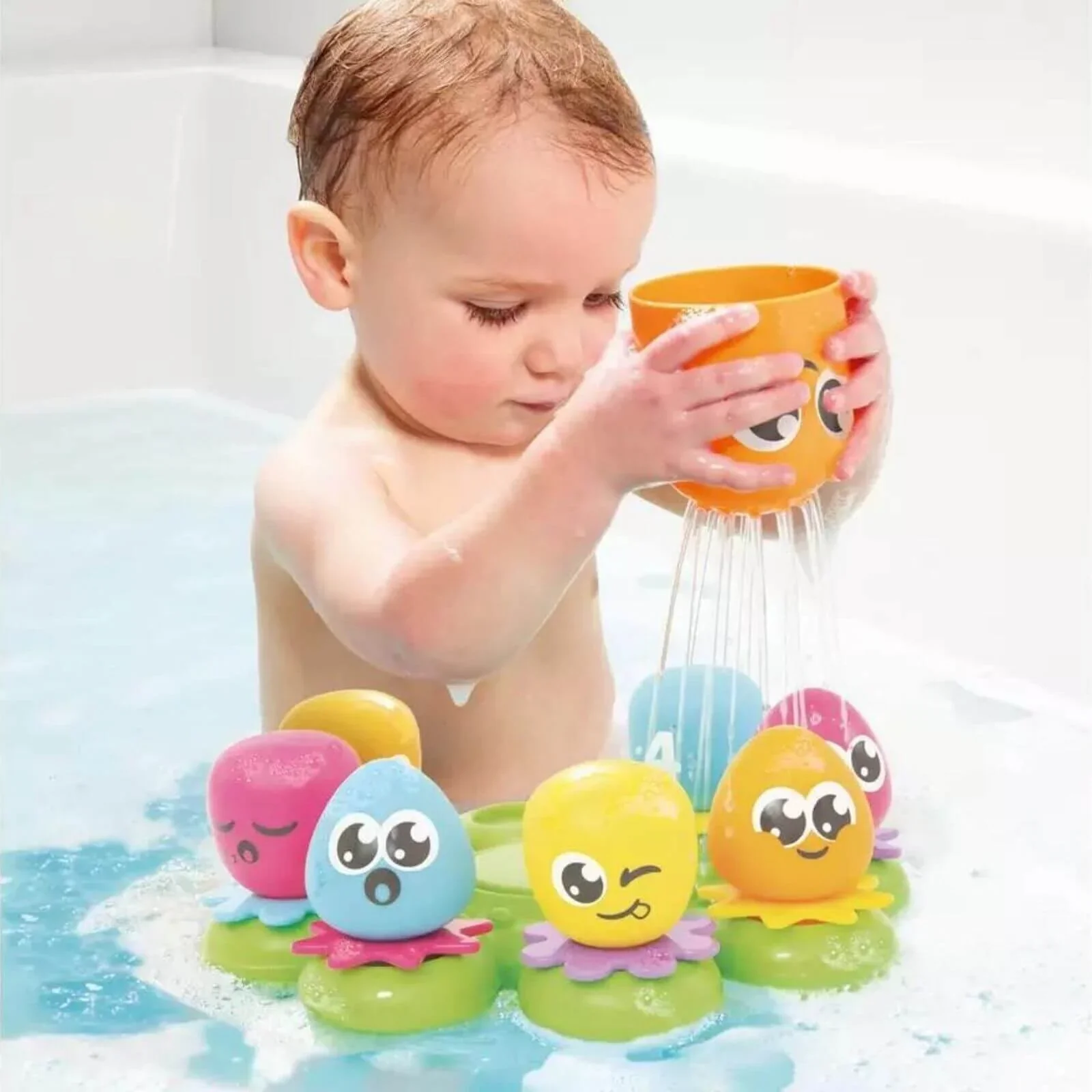 TOMY Toomies Octopals Number Sorting Baby Bath Toy - Image 4