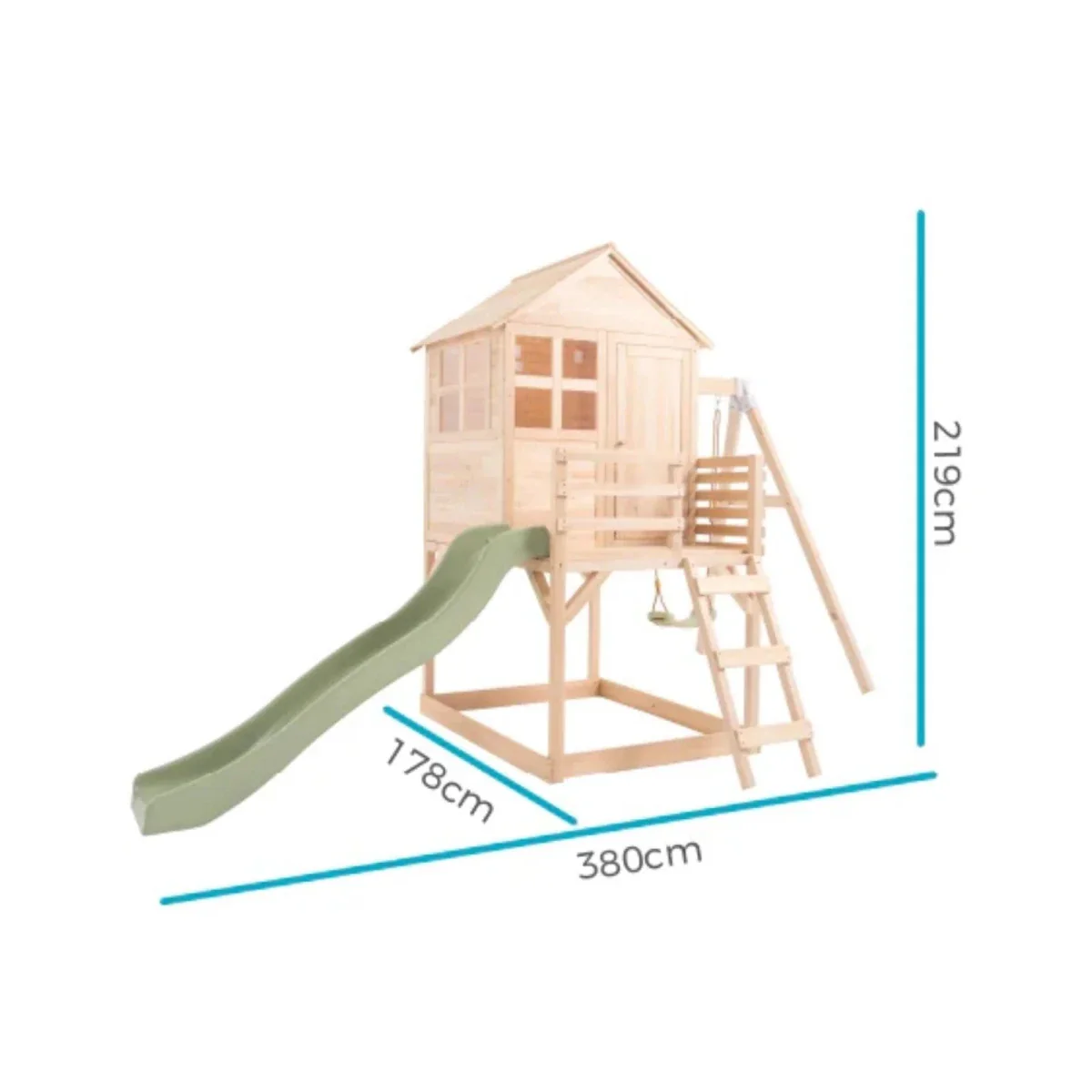 TP Buttercup Wooden Playhouse with Deck Slide & Swing Arm - Image 8