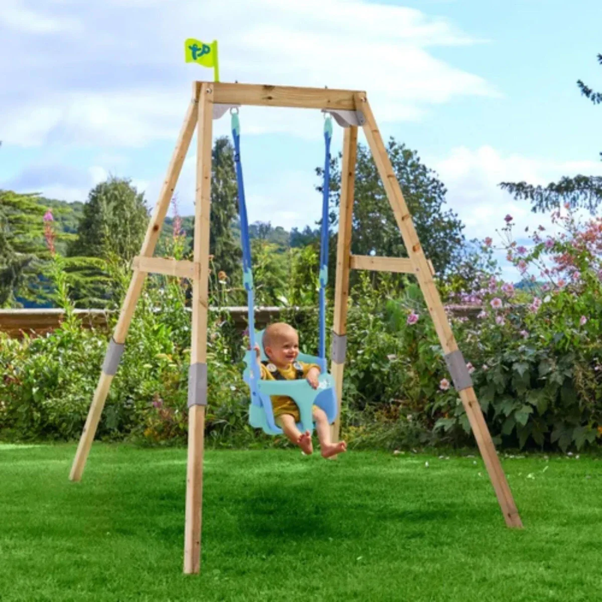 TP Forest Acorn Growable Swing Set with Bluey Quadpod - Image 2