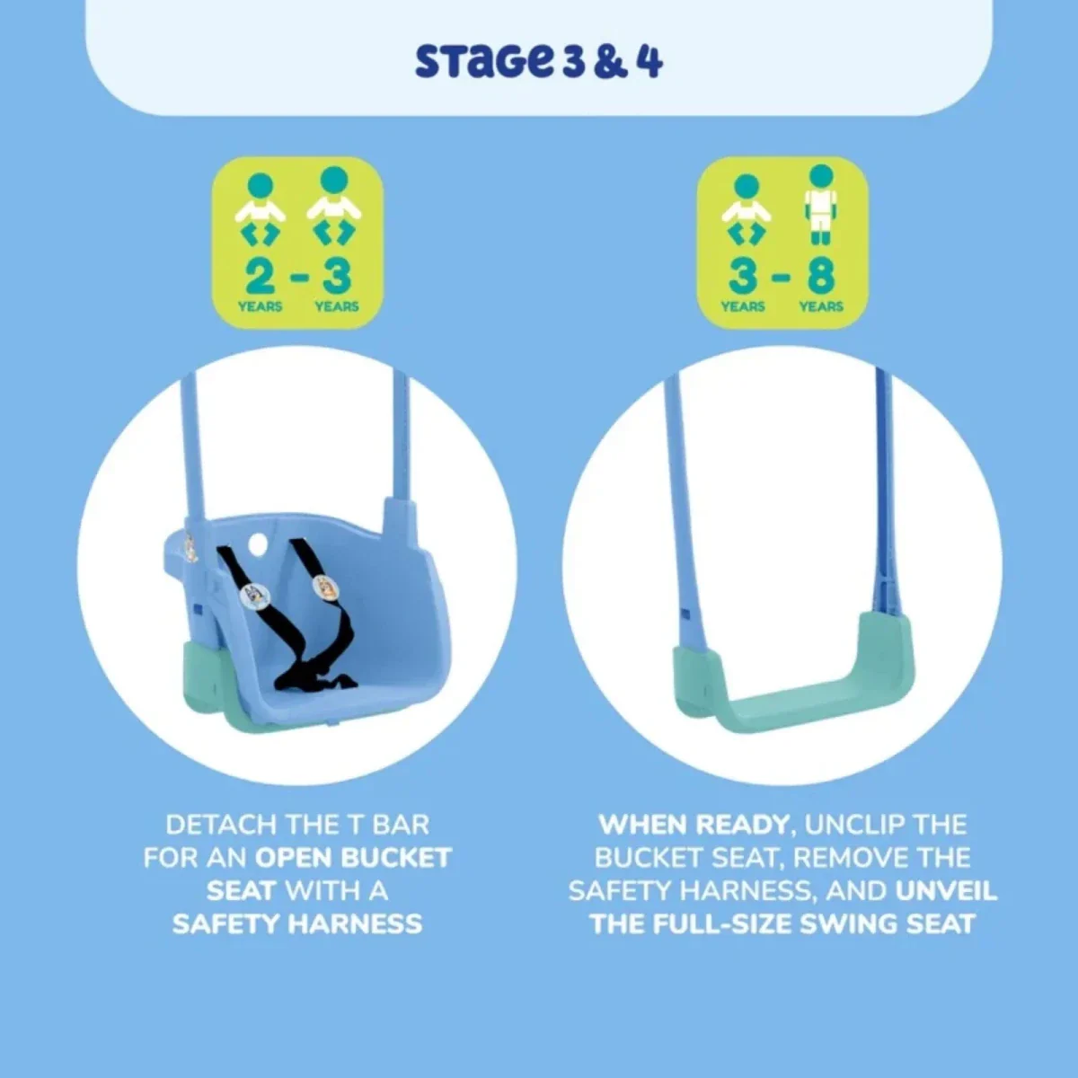 TP Forest Acorn Growable Swing Set with Bluey Quadpod - Image 9