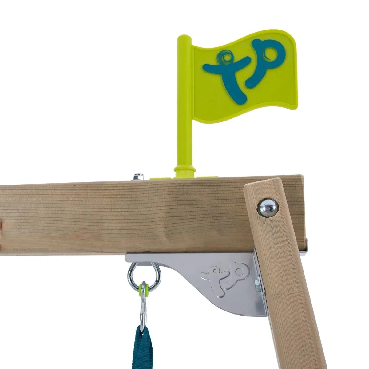 TP Forest Multiplay Wooden Double Swing Set & Slide - Image 4