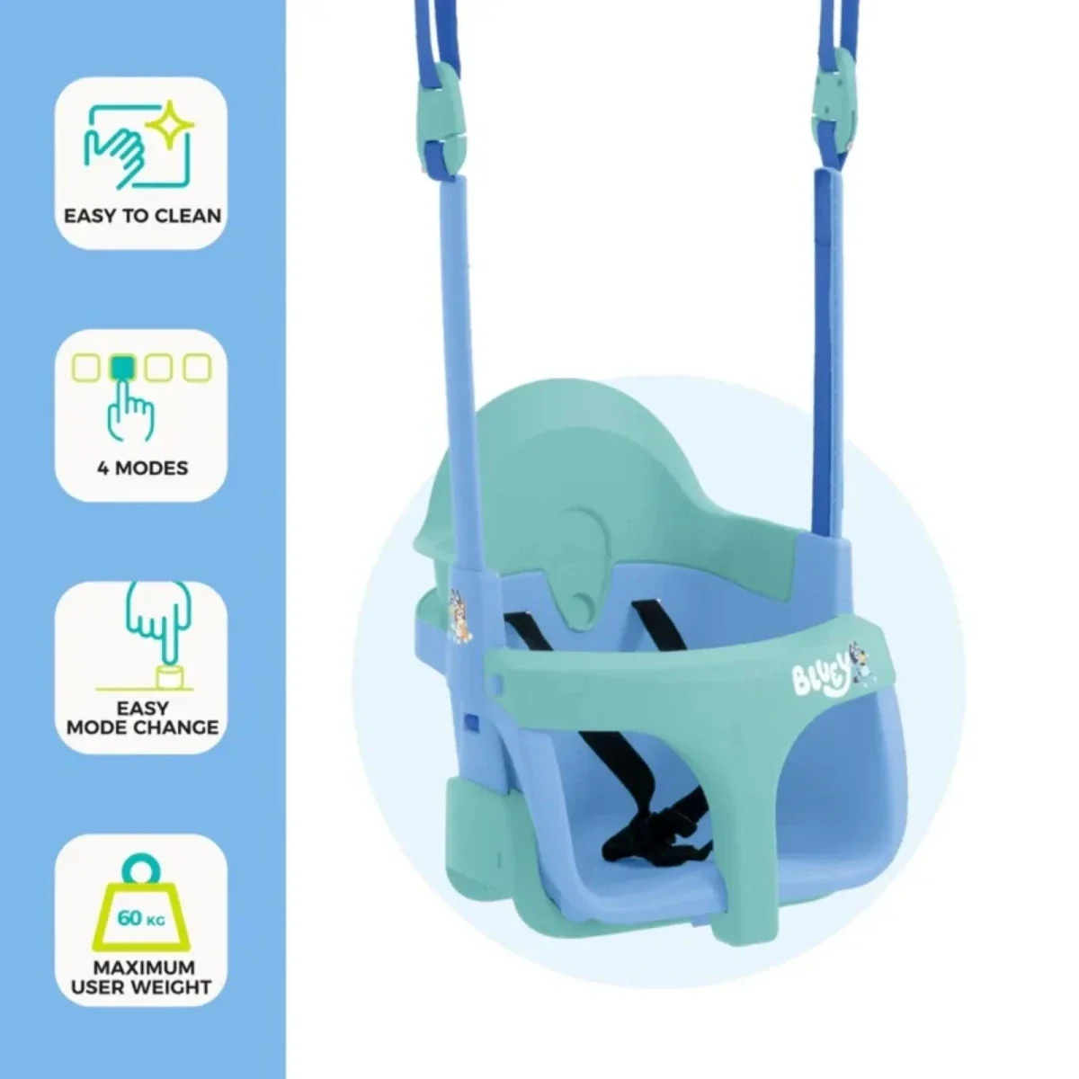 TP Forest Wooden Single Swing with Bluey Quadpod - Image 8