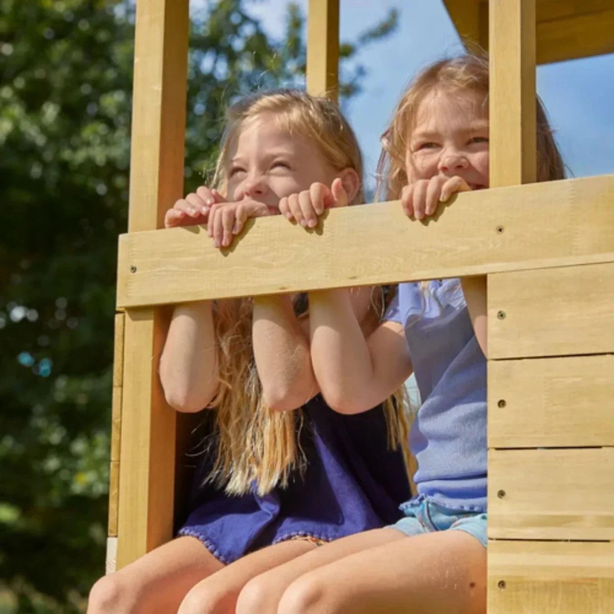 TP Treehouse Set with Slide & Bluey Quadpod Single Swing - Image 5