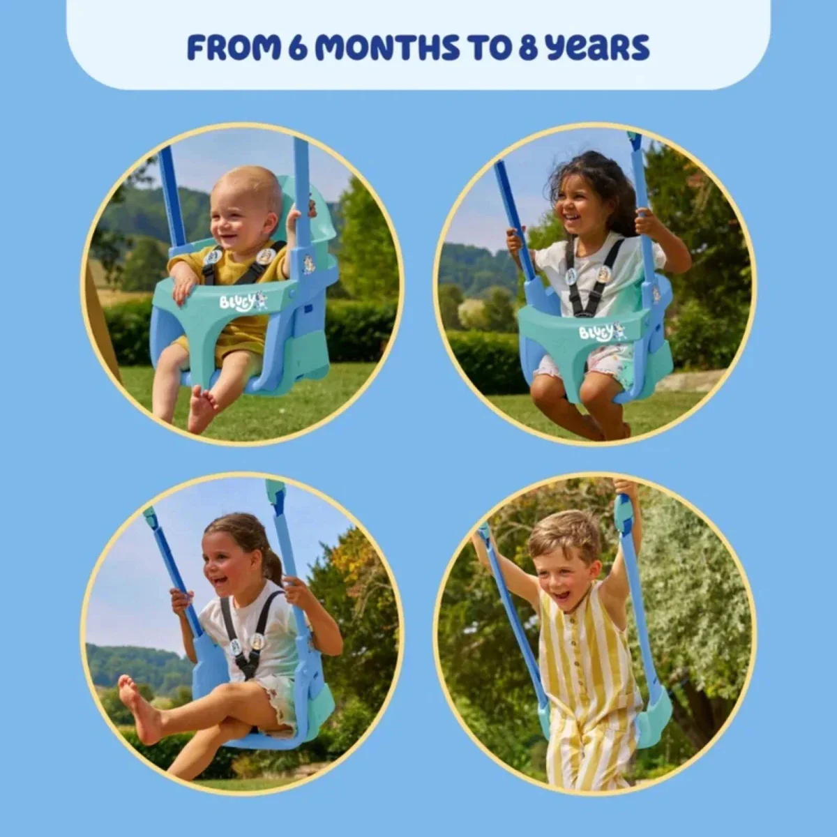 TP Treehouse Set with Slide & Bluey Quadpod Single Swing - Image 9