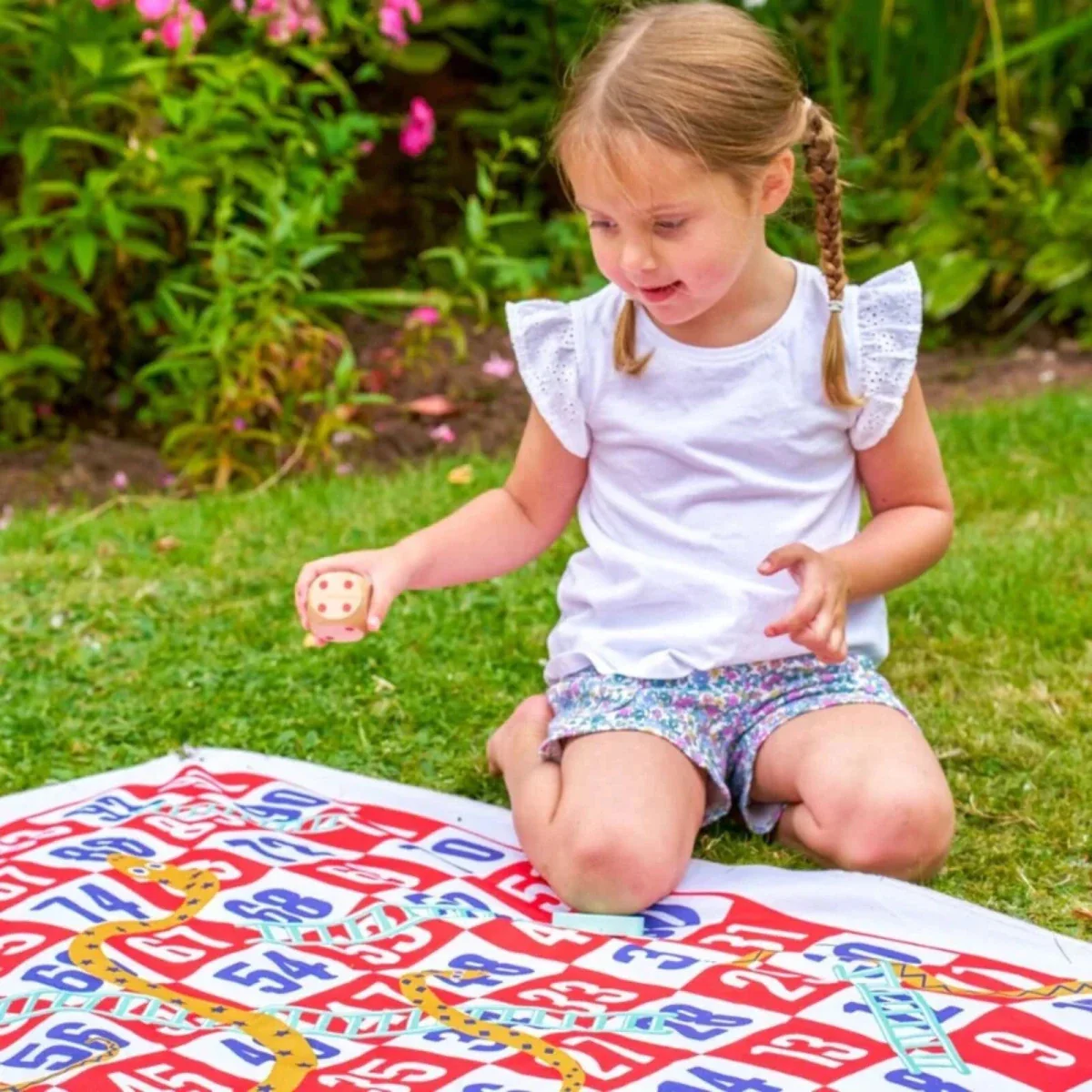 TP Wooden Giant Snakes & Ladders Game - Image 9
