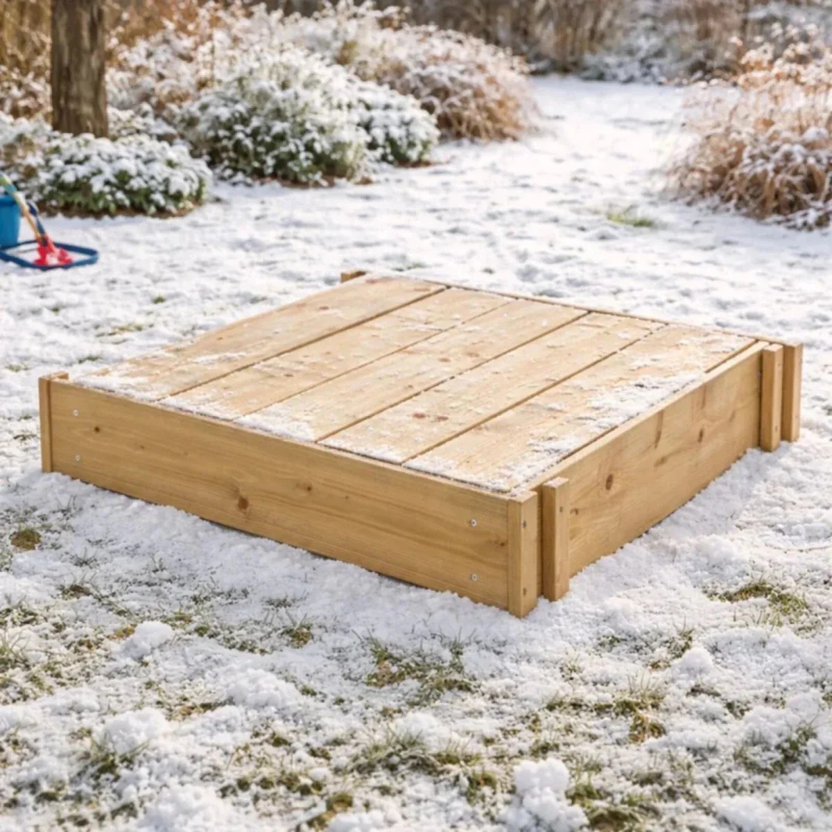 TP Wooden Lidded Sandpit - Image 4