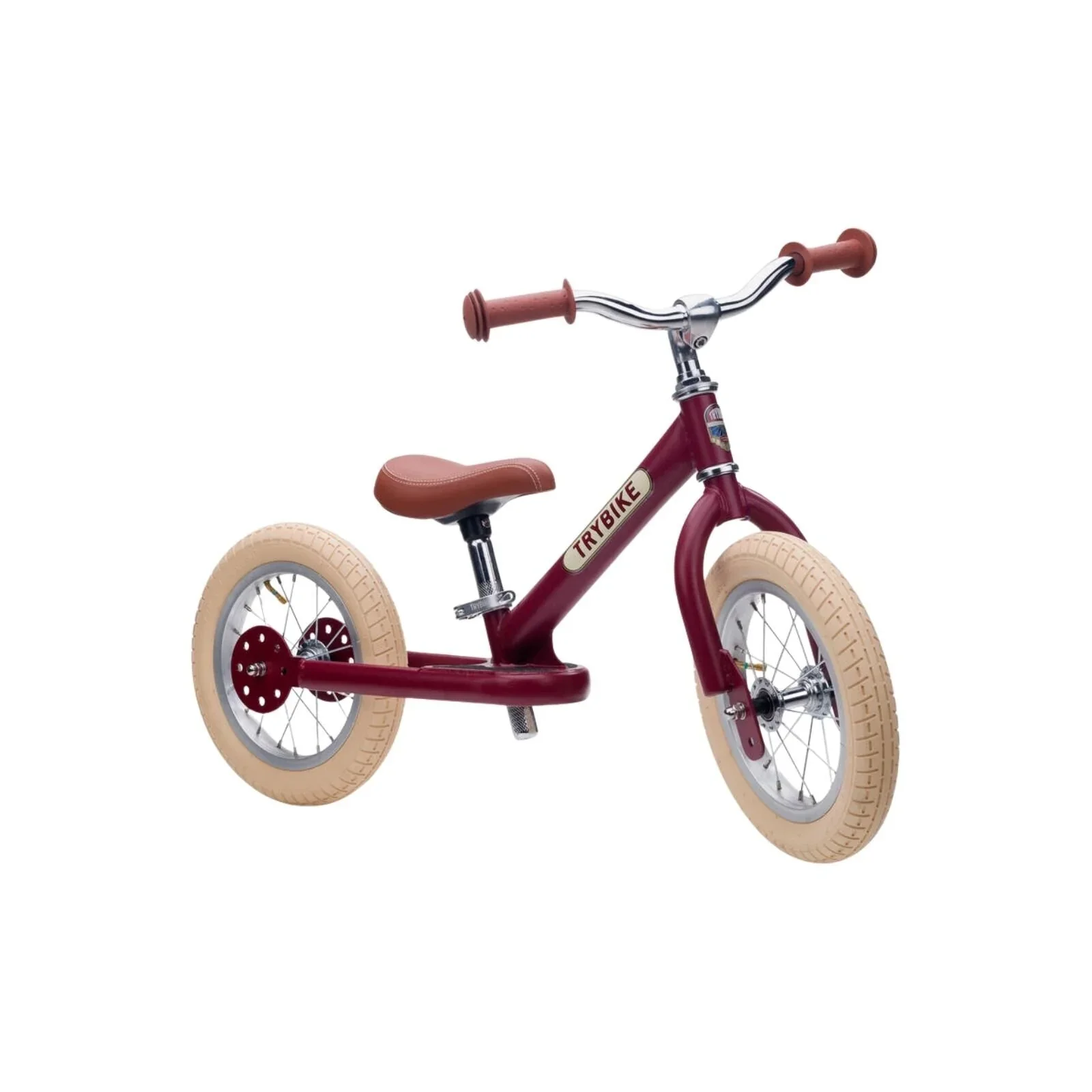 Trybike Matte 2-in-1 Balance Trike - Vintage Red - Image 2