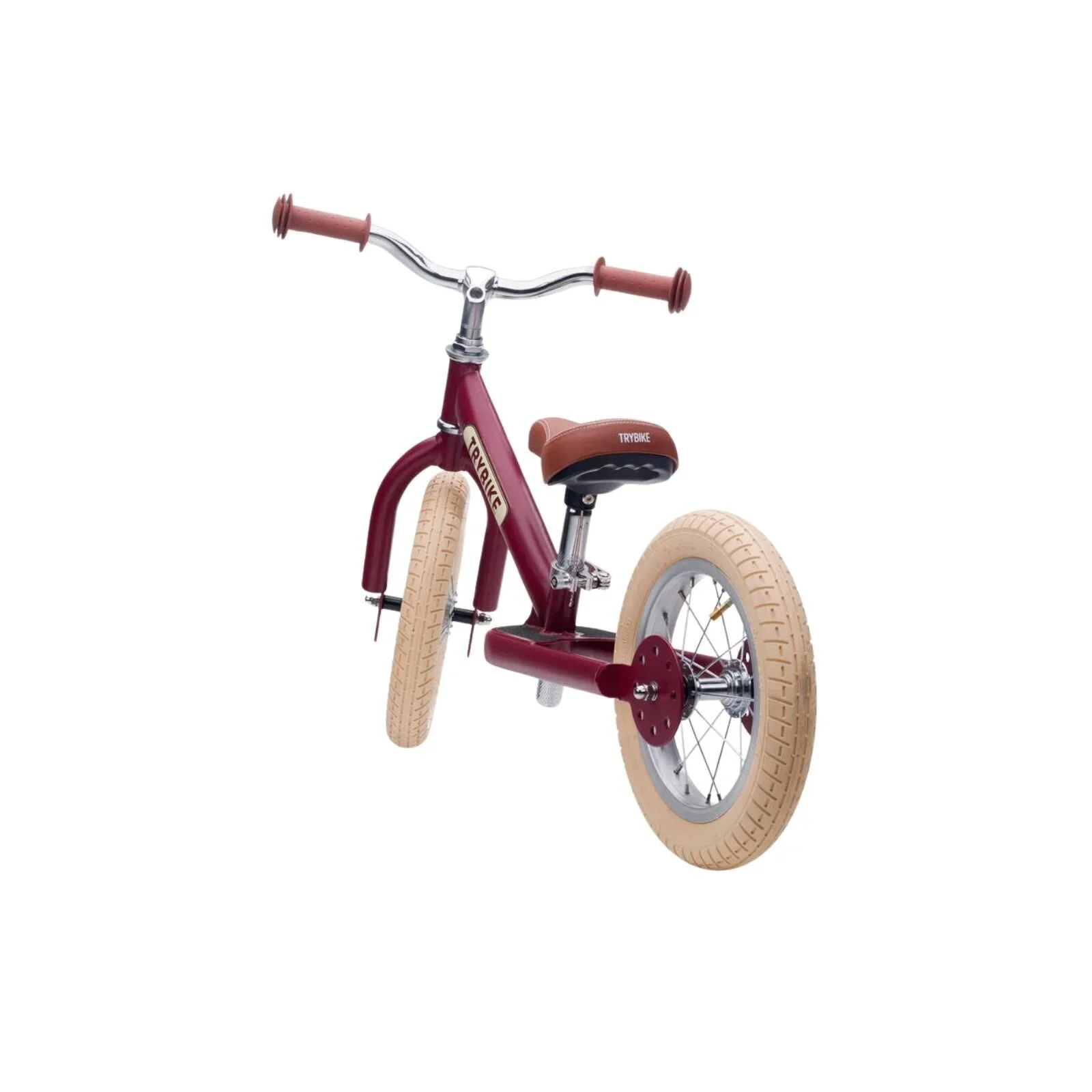 Trybike Matte 2-in-1 Balance Trike - Vintage Red - Image 4