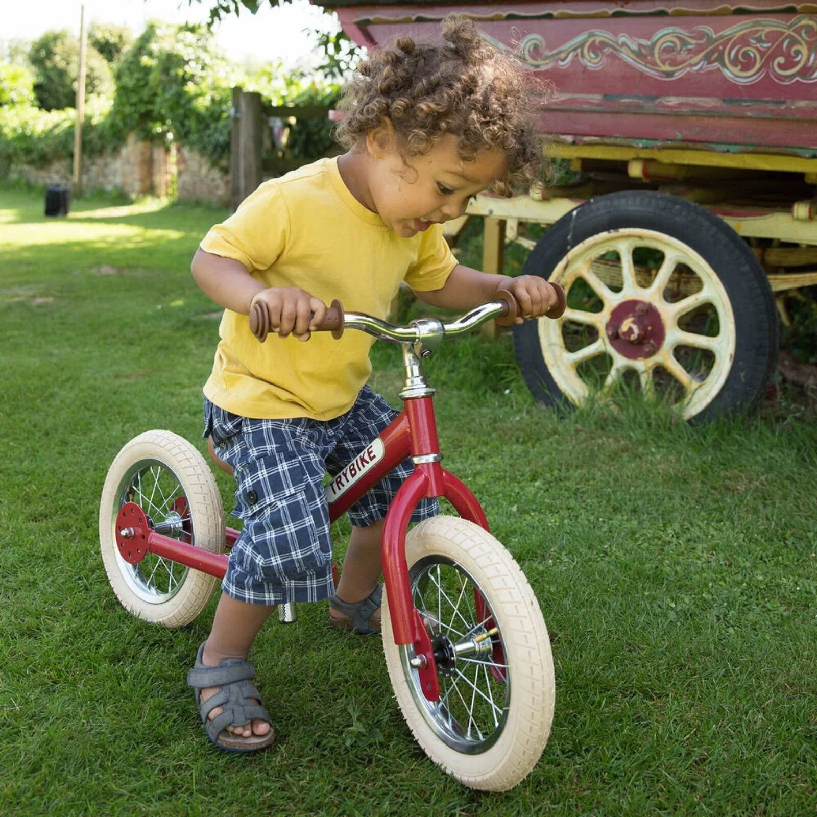Trybike Matte 2-in-1 Balance Trike - Vintage Red - Image 7