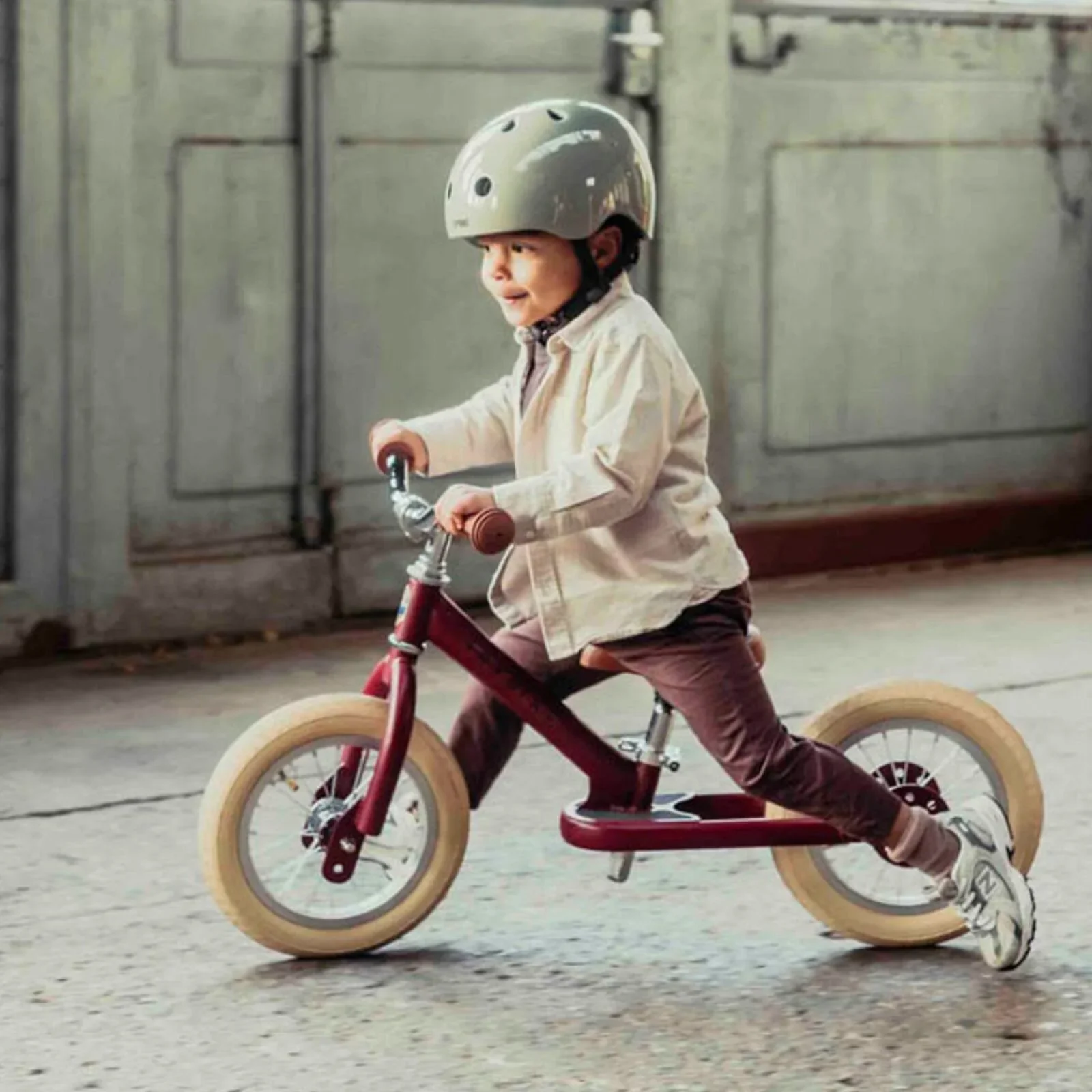 Trybike Matte 2-in-1 Balance Trike - Vintage Red - Image 8