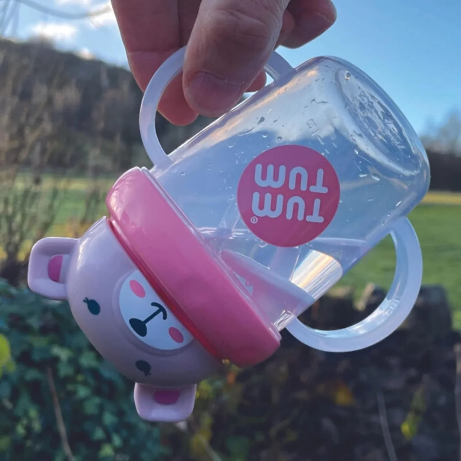 TUM TUM Betsy Bear Tippy Up Cup - Pink - Image 5