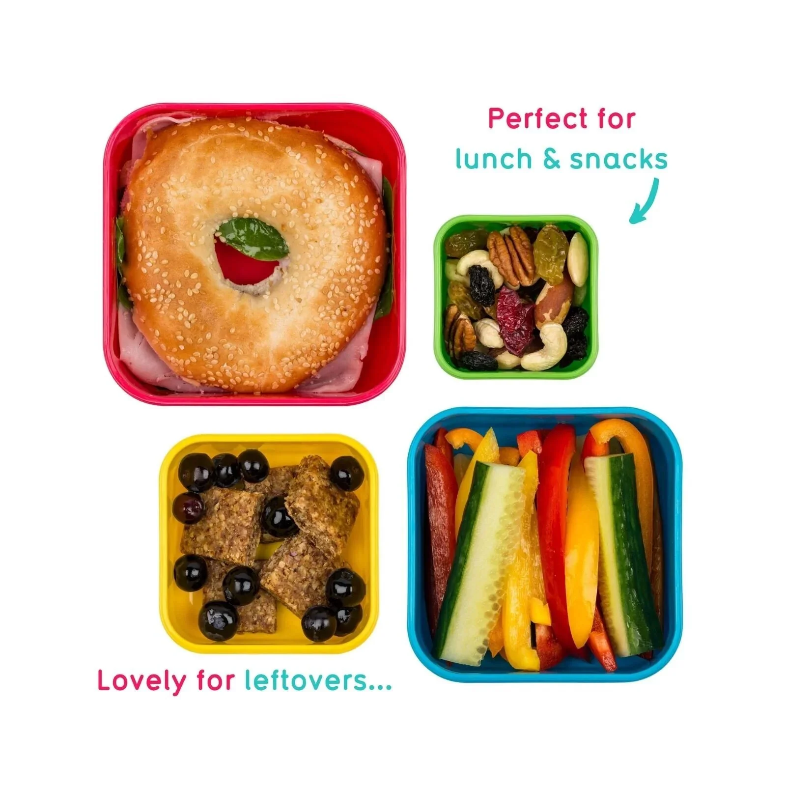 TUM TUM Nesting Snack Pots Pack of 4 - Bugs - Image 5