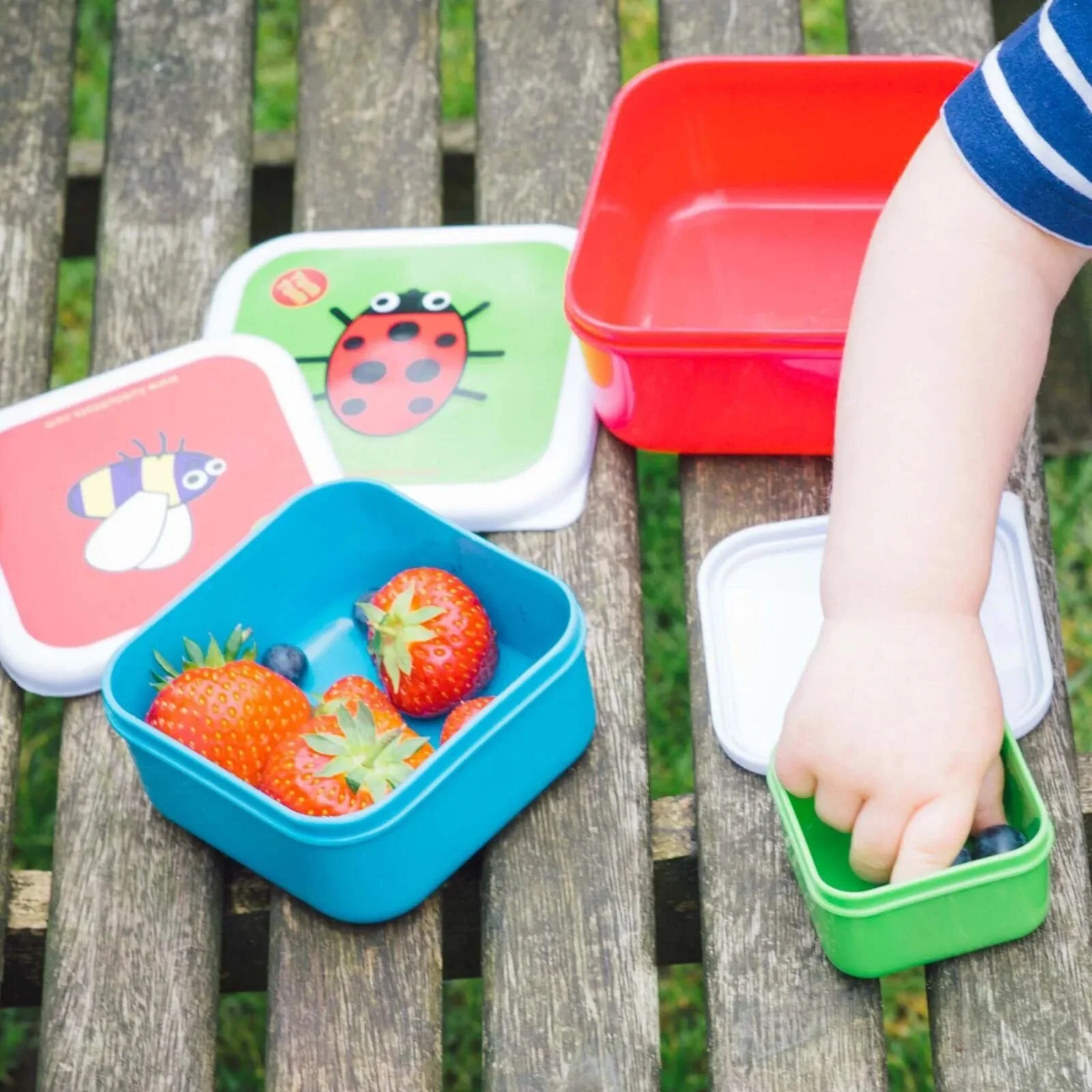 TUM TUM Nesting Snack Pots Pack of 4 - Bugs - Image 6