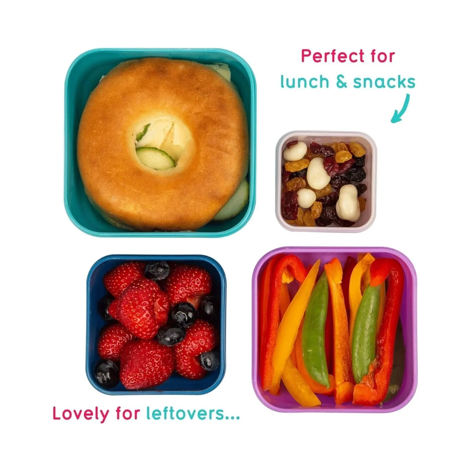 TUM TUM Nesting Snack Pots Pack of 4 - Felicity Fox - Image 3
