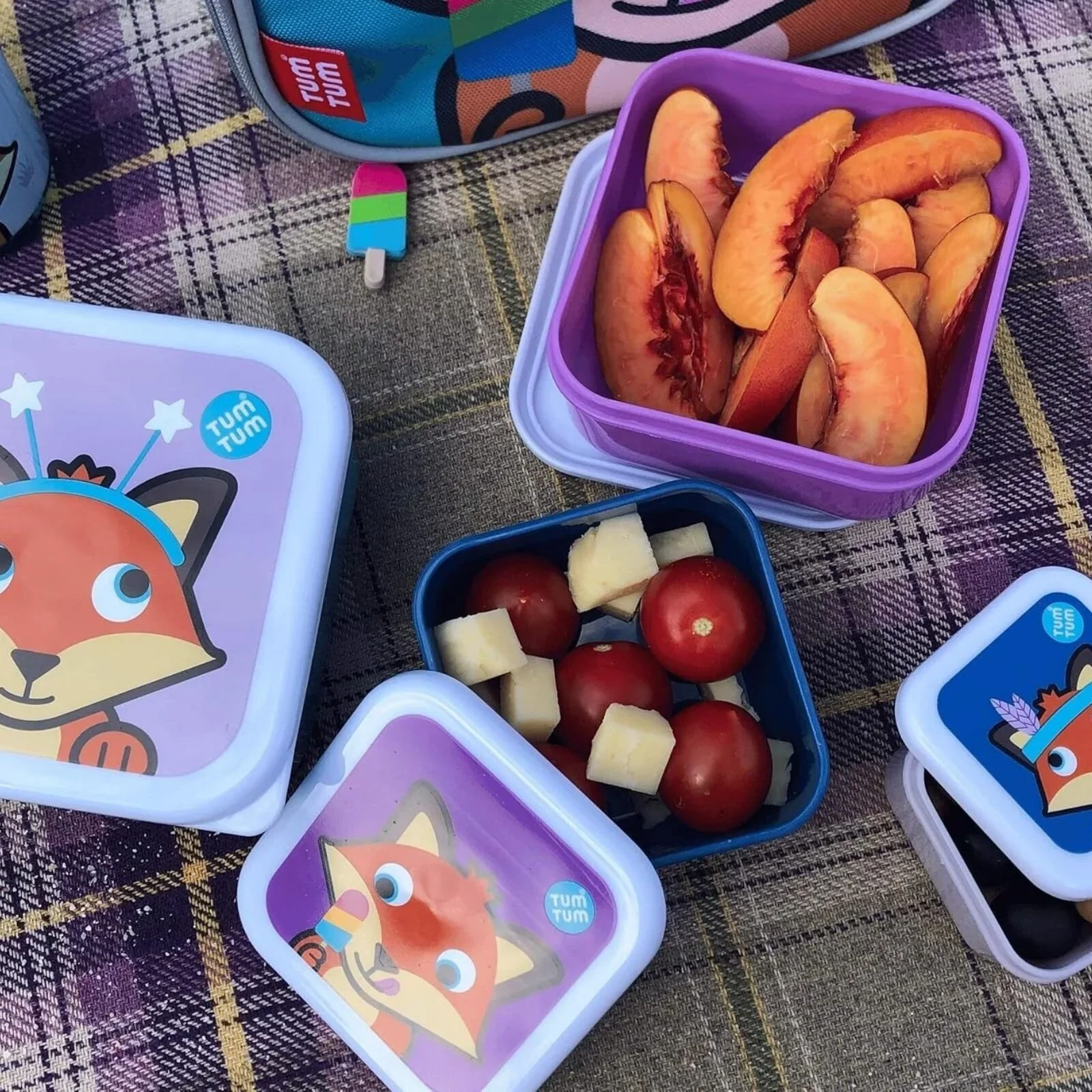 TUM TUM Nesting Snack Pots Pack of 4 - Felicity Fox - Image 4