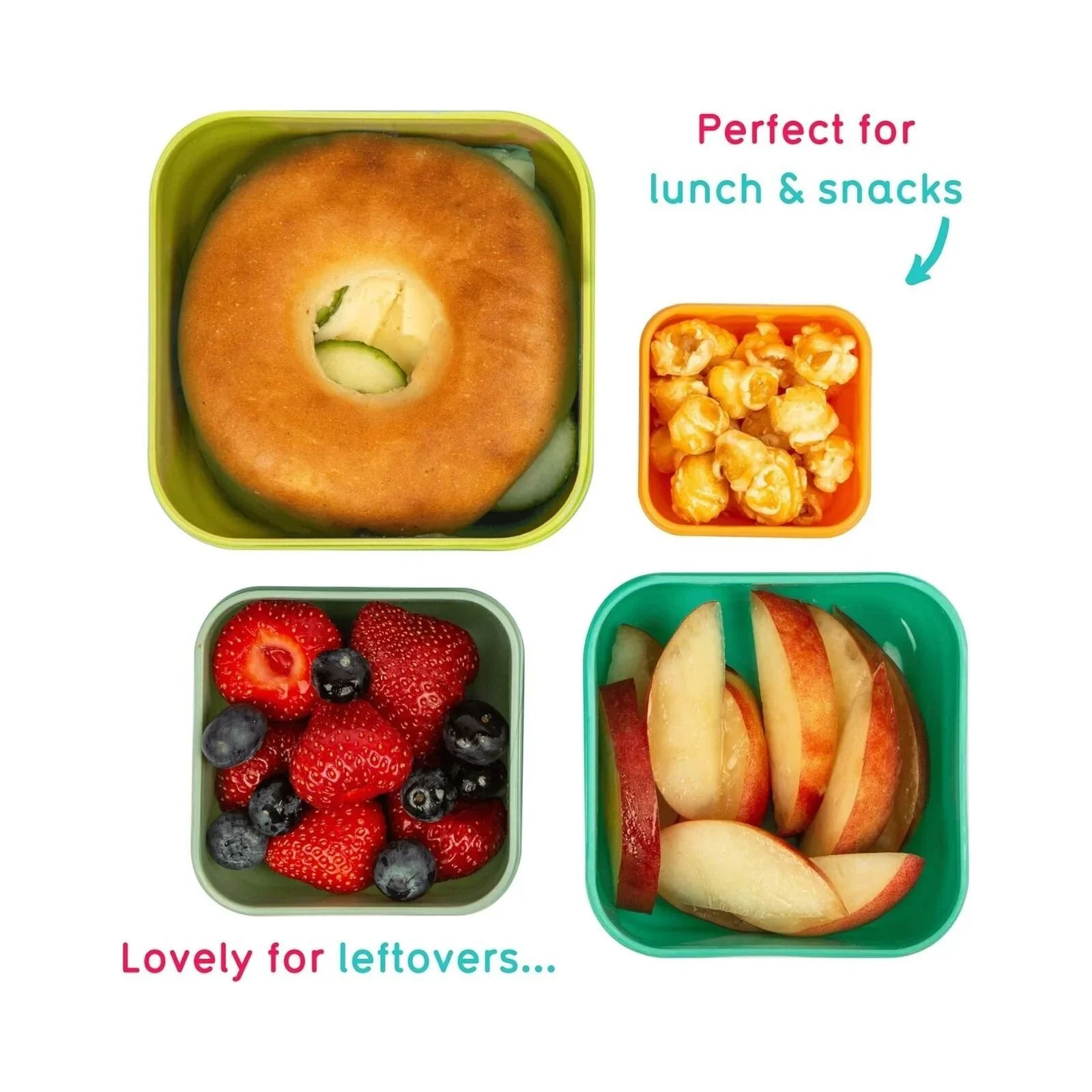 TUM TUM Nesting Snack Pots Pack of 4 - Stanley Sloth - Image 3