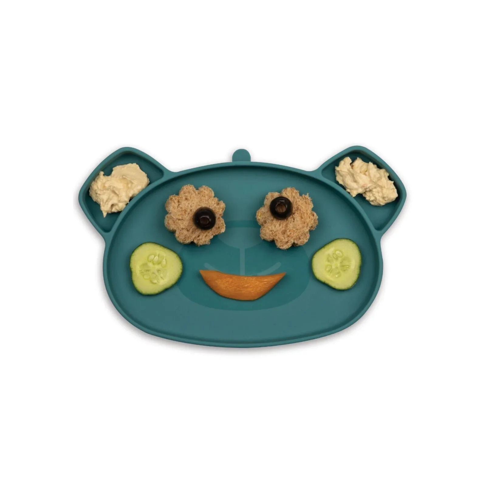 TUM TUM Silicone Weaning Bowl & Spoon Set Boris Bear - Blue - Image 11