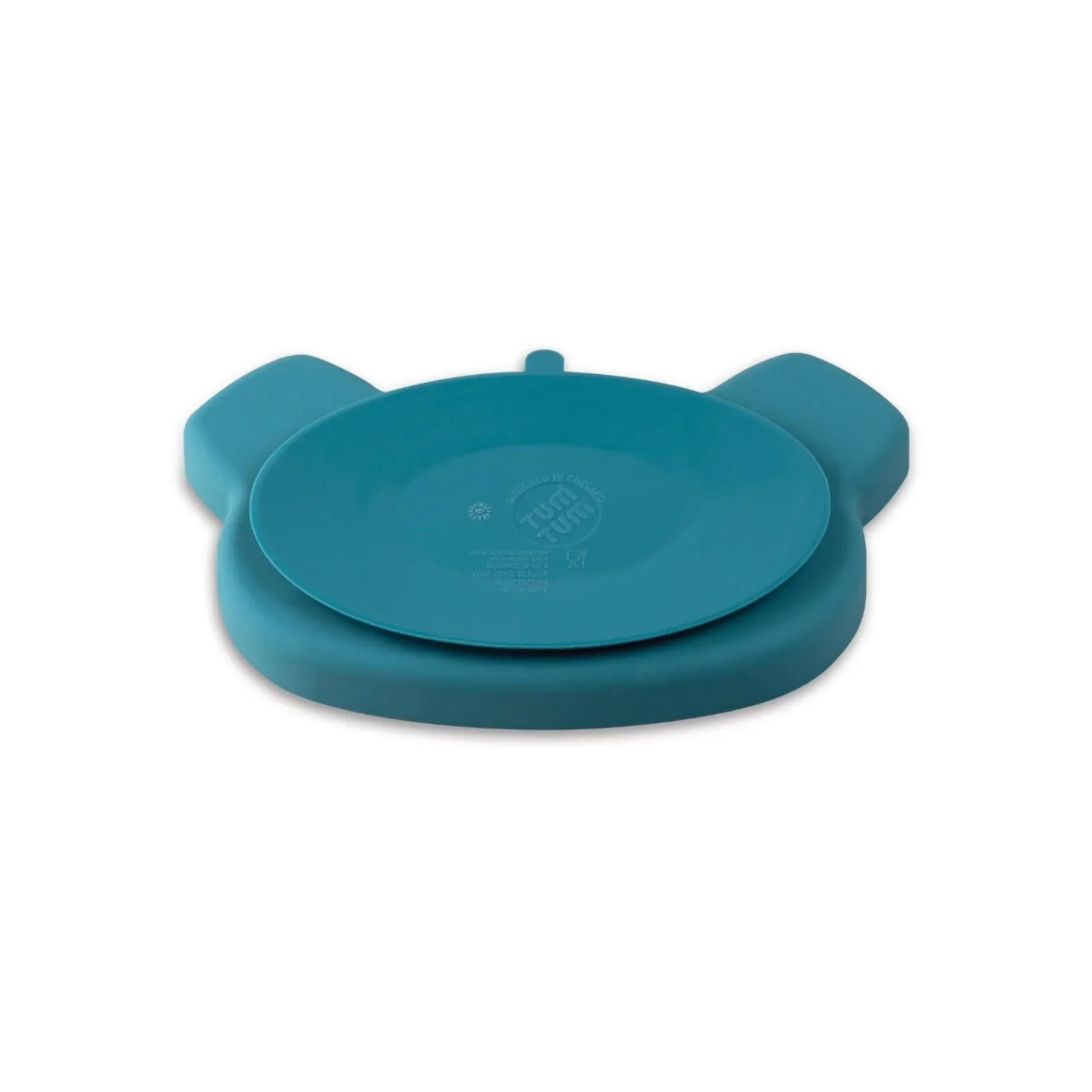TUM TUM Silicone Weaning Bowl & Spoon Set Boris Bear - Blue - Image 4
