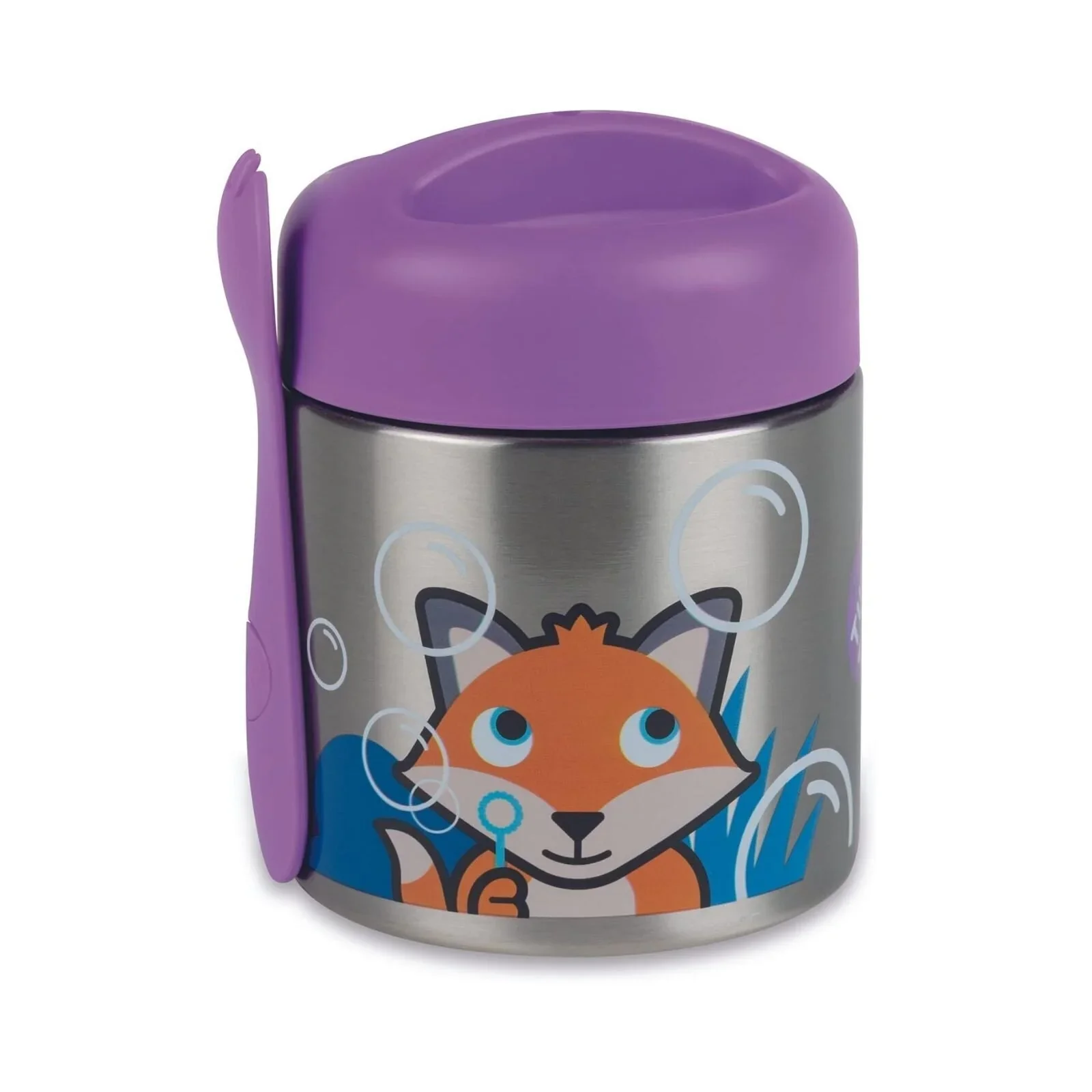 TUM TUM Thermal Food Flask with Magnetic Spork - Felicity Fox - Image 2