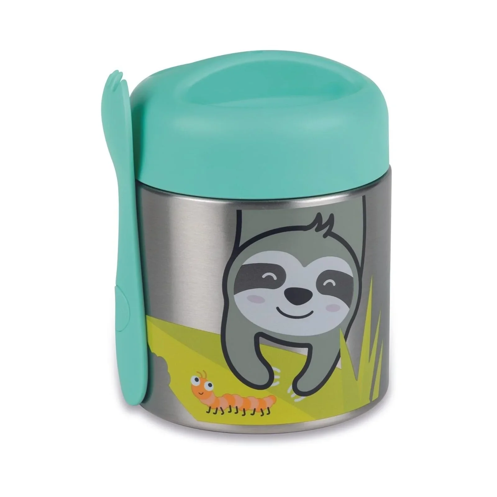 TUM TUM Thermal Food Flask with Magnetic Spork - Stanley Sloth - Image 2