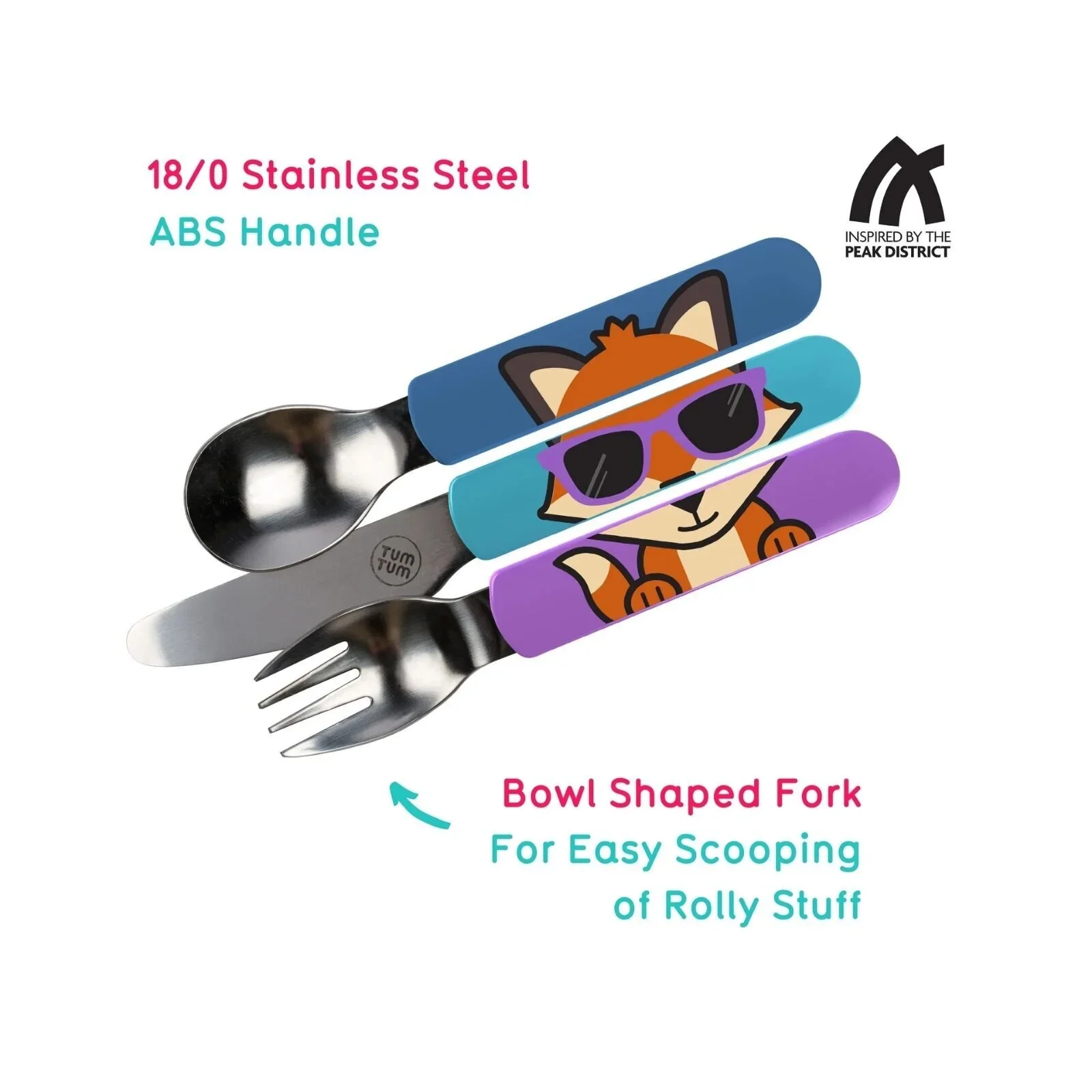 TUM TUM Travel Cutlery Set with Case - Felicity Fox - Image 3