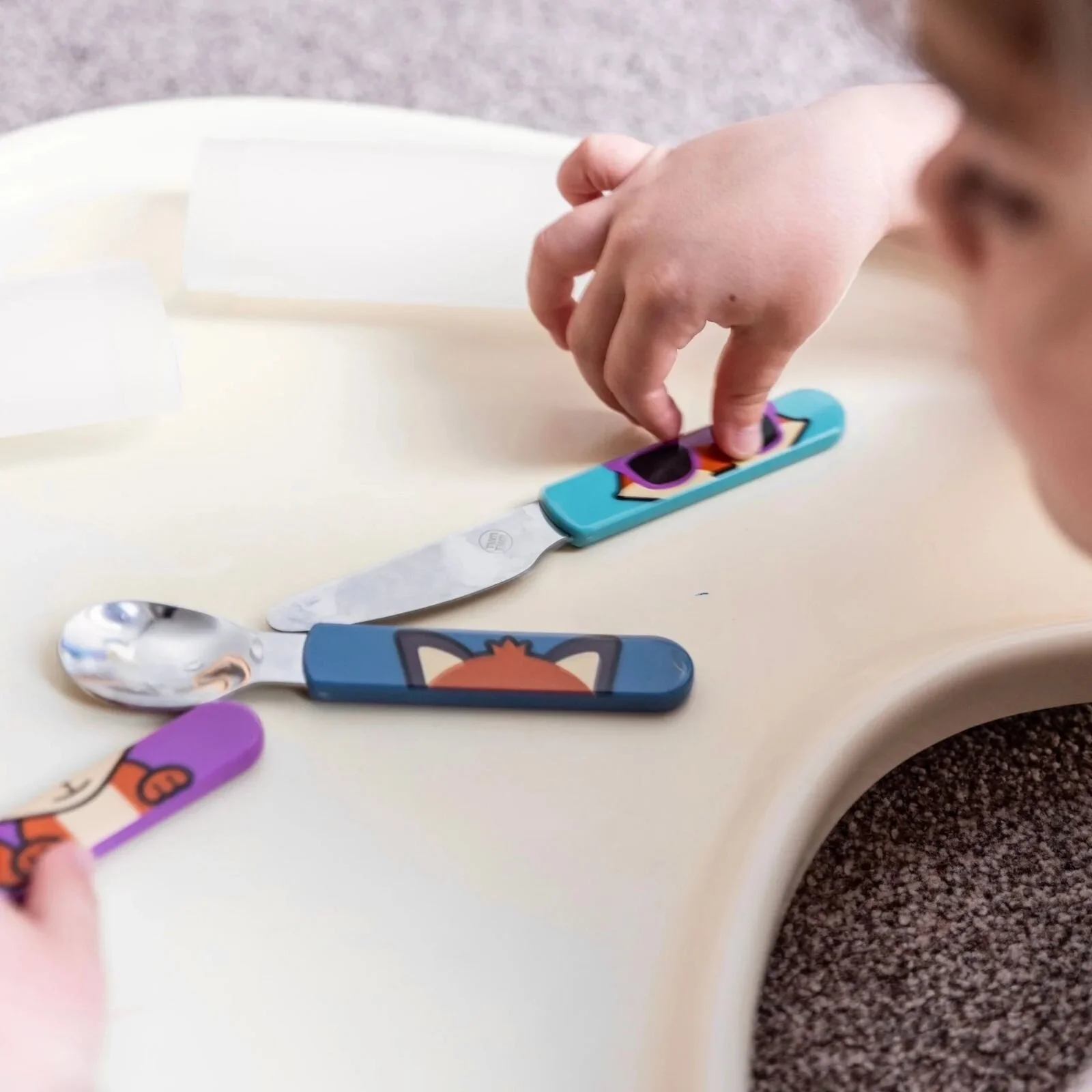 TUM TUM Travel Cutlery Set with Case - Felicity Fox - Image 4