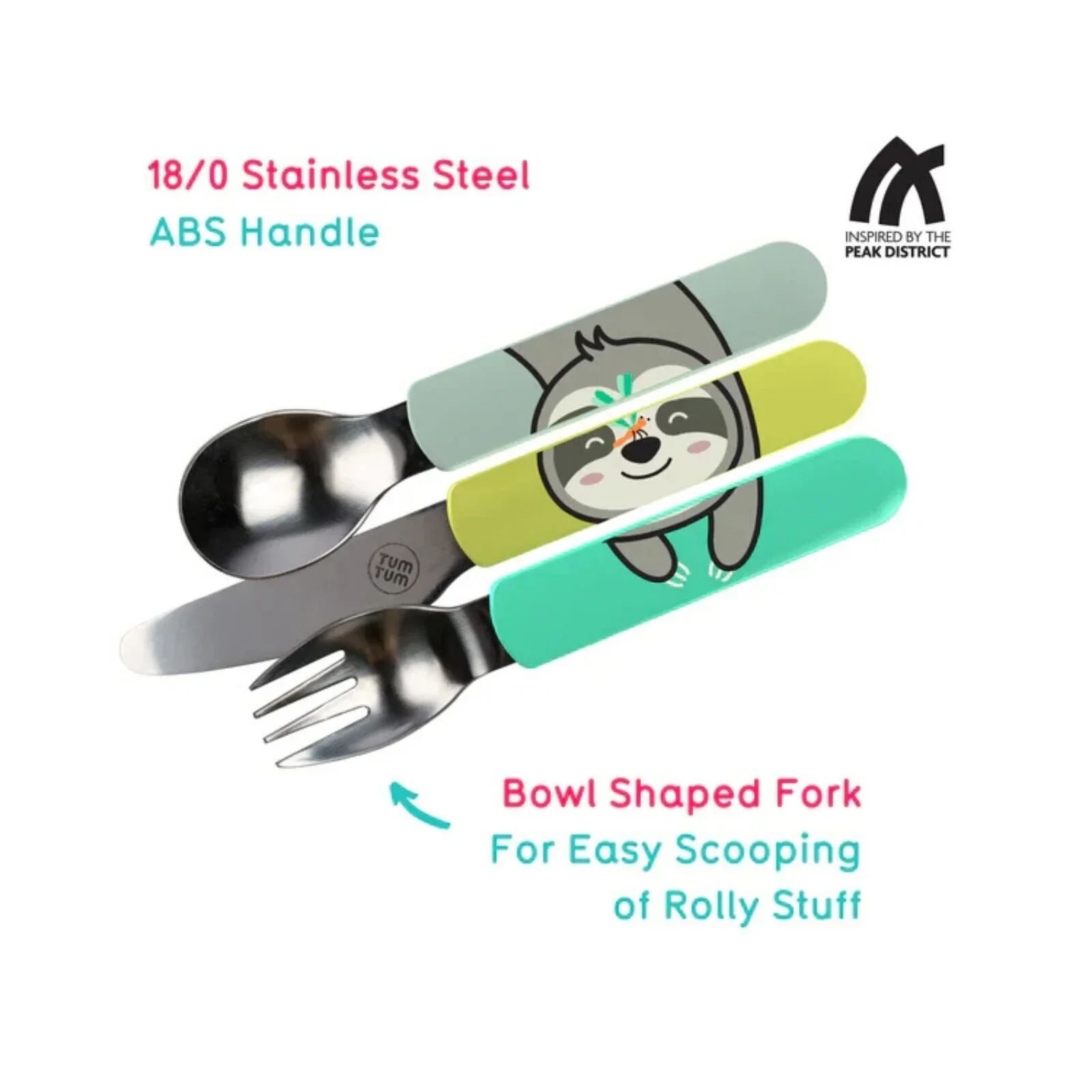 TUM TUM Travel Cutlery Set with Case - Stanley Sloth - Image 2