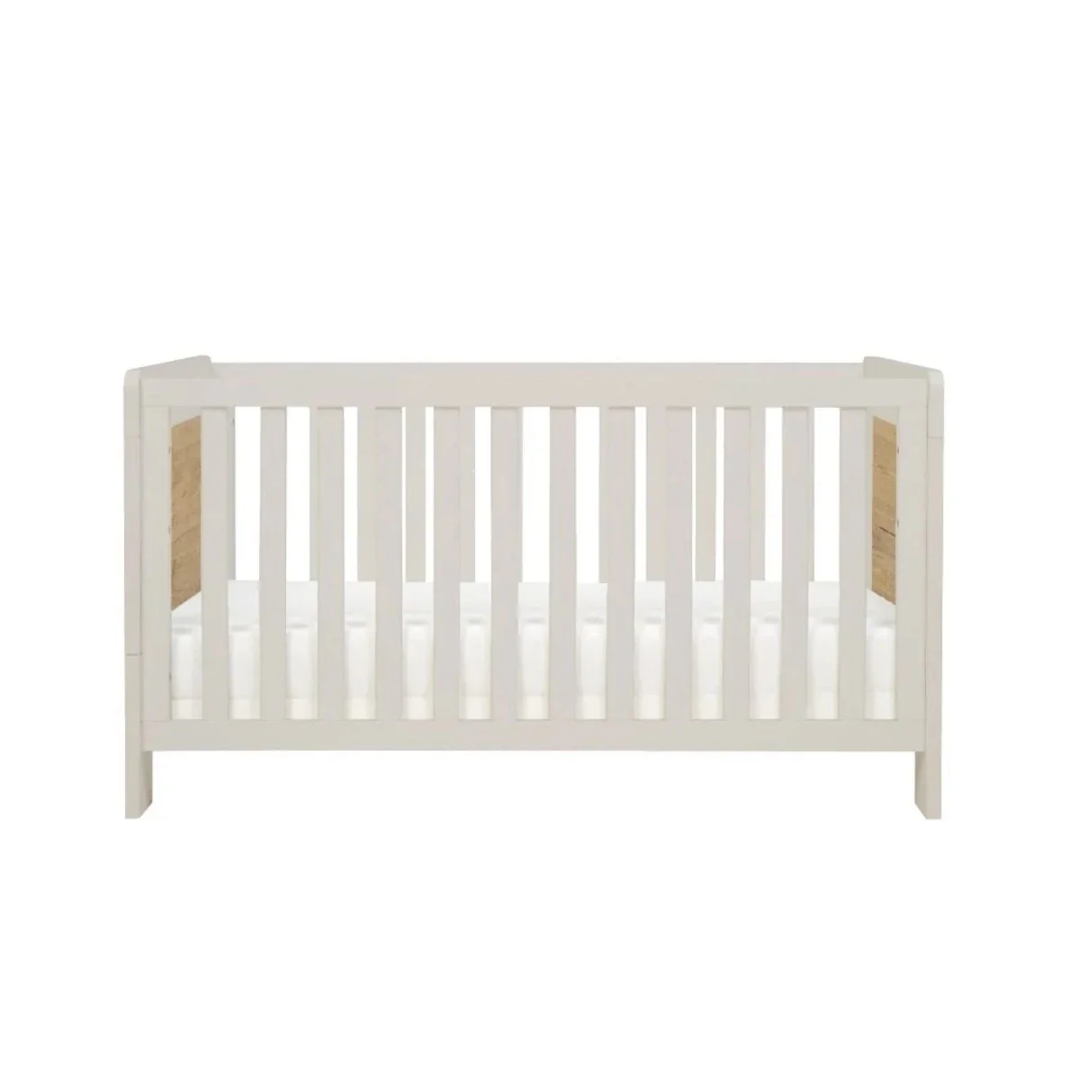 Tutti Bambini Alba Cot Bed - White Sand / Distressed Oak - Image 7