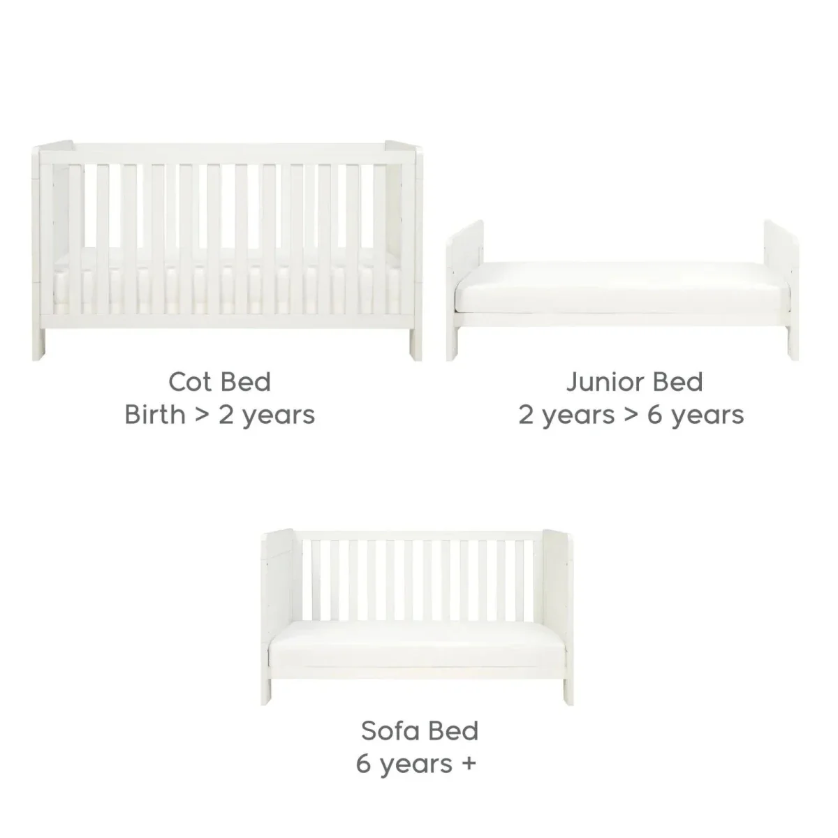 Tutti Bambini Alba Cot Bed - Essentials White - Image 6