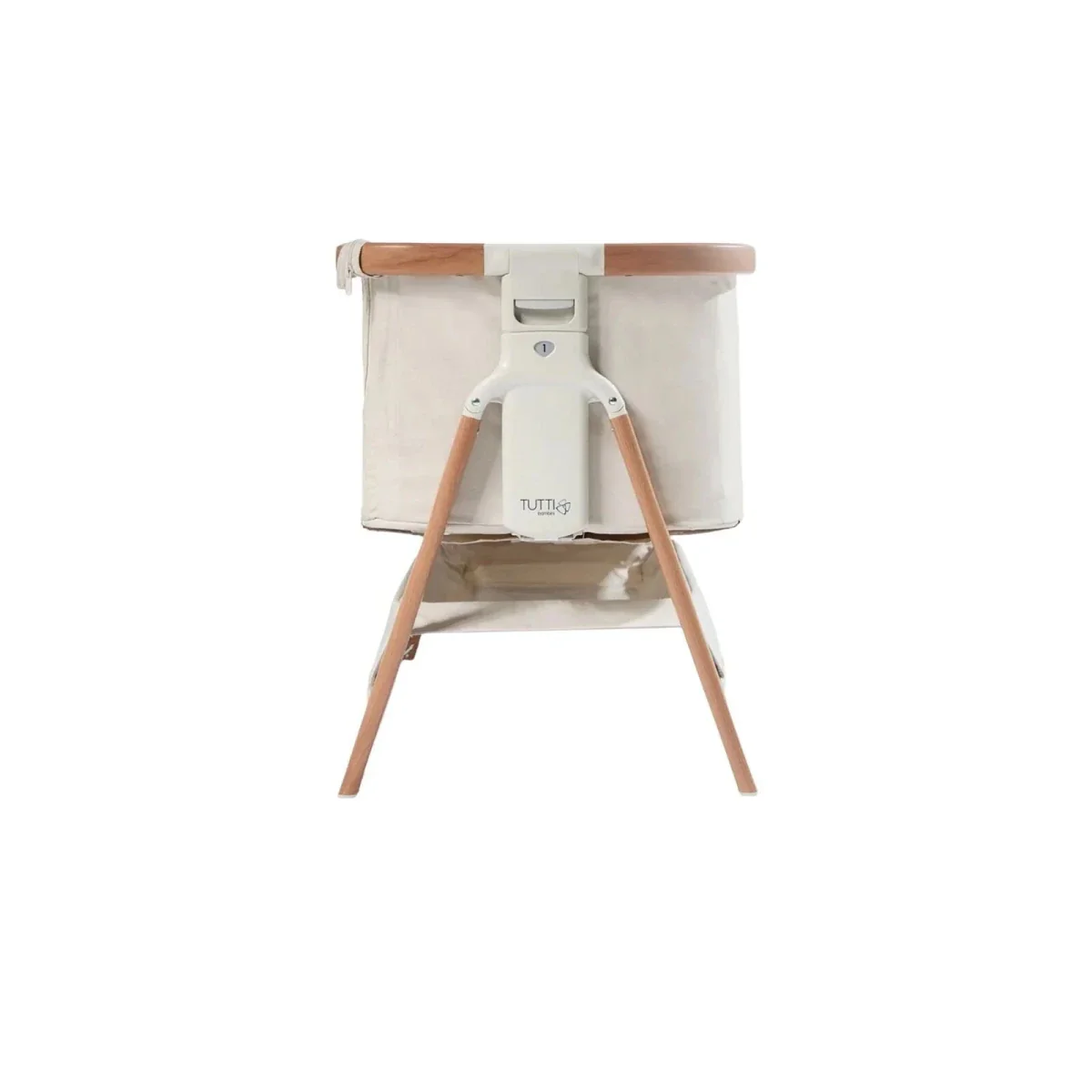 Tutti Bambini Cozee Bedside Crib - Scandinavian Walnut/Ecru - Image 7