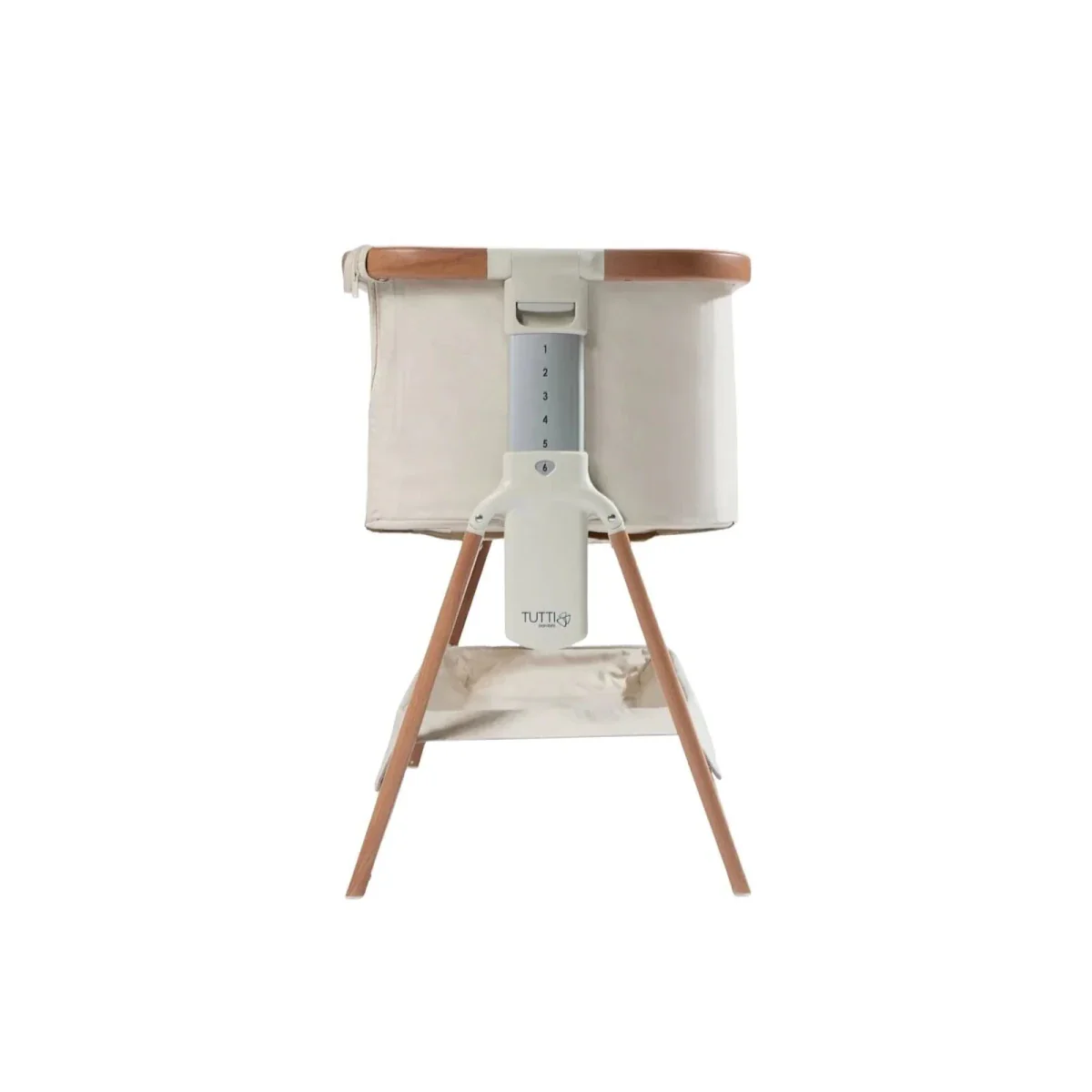 Tutti Bambini Cozee Bedside Crib - Scandinavian Walnut/Ecru - Image 8