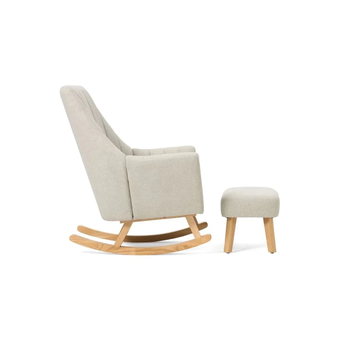 Tutti Bambini Jonah Rocking Chair & Foot Stool - Pebble - Image 7