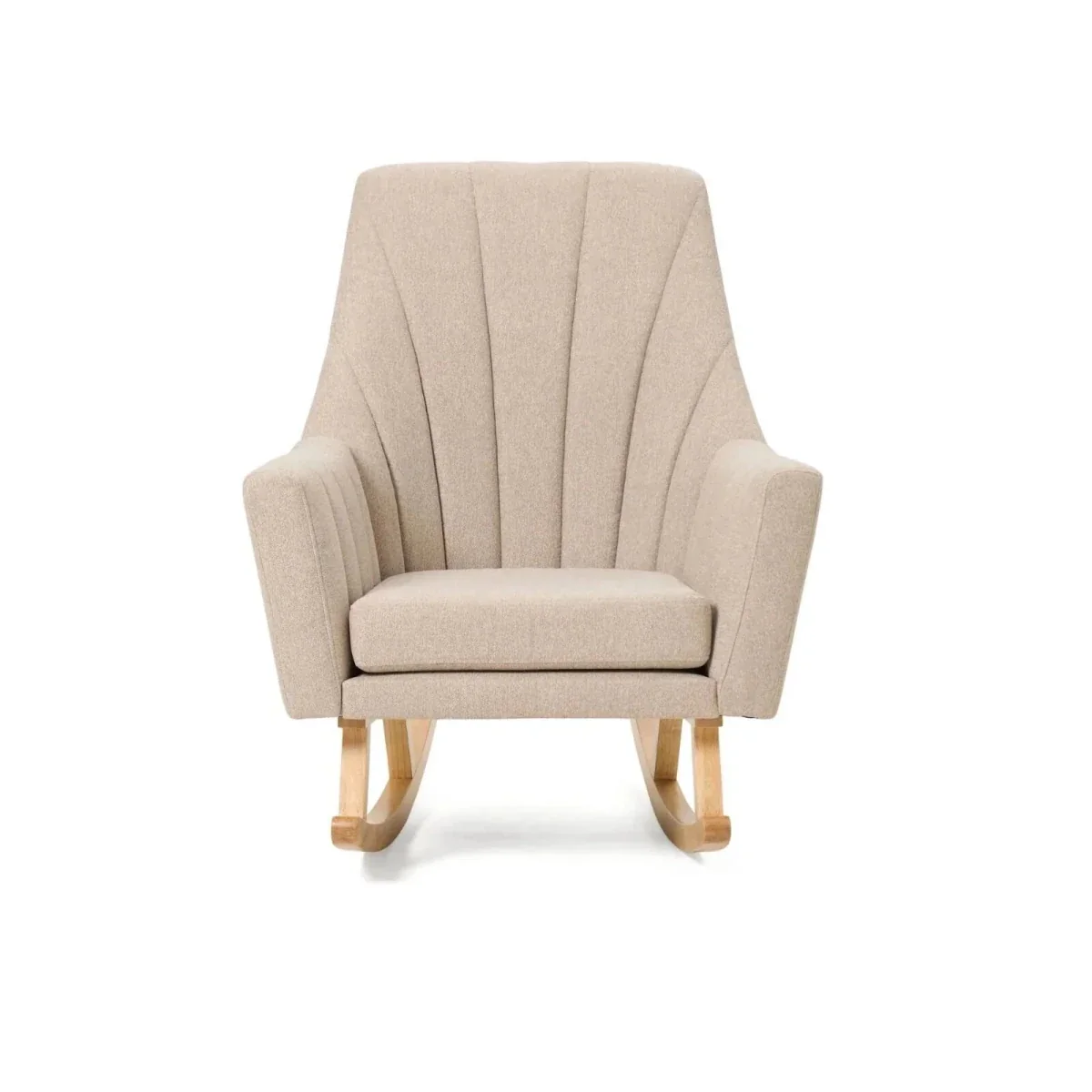 Tutti Bambini Jonah Rocking Chair & Foot Stool - Stone - Image 6