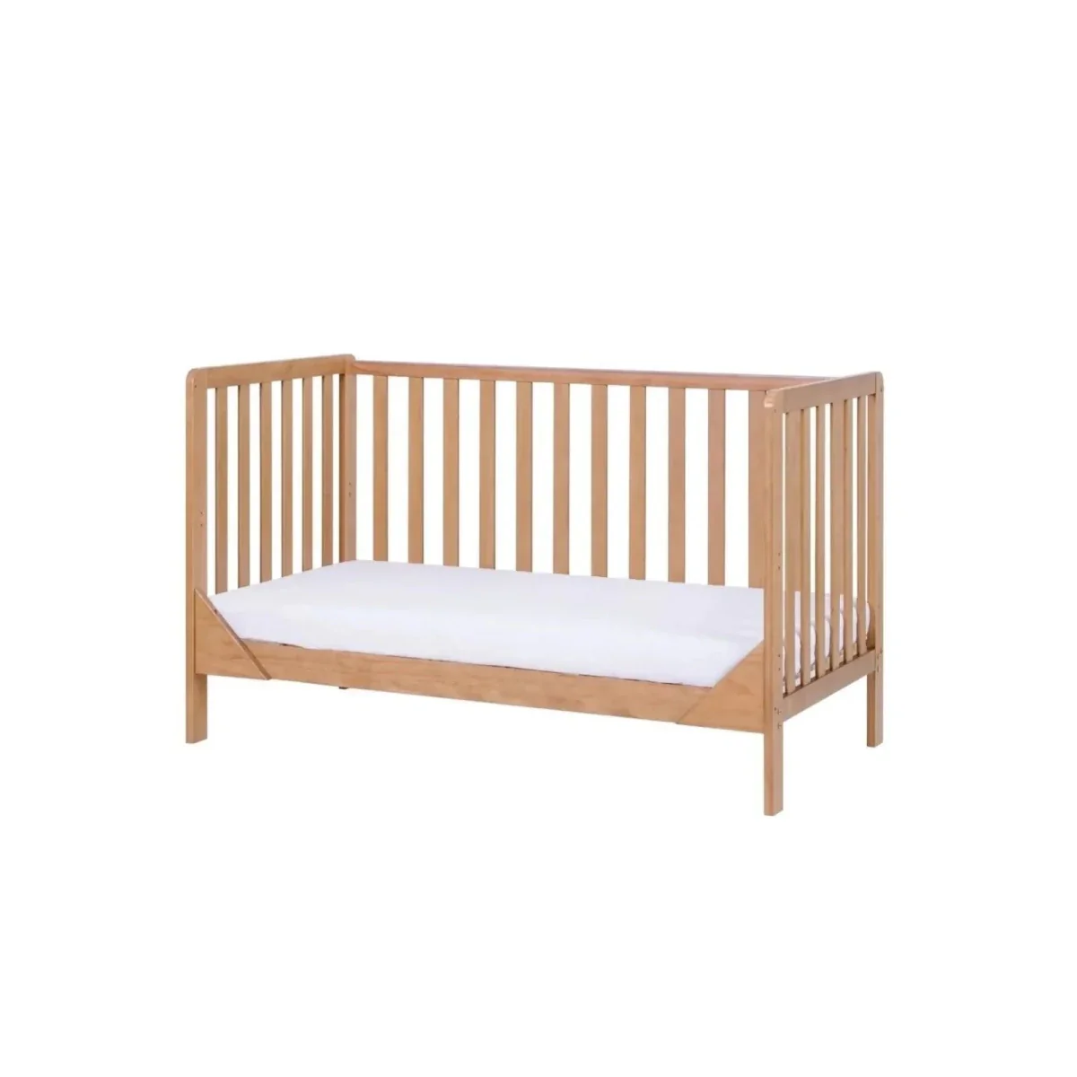 Tutti Bambini Malmo Cot Bed with Rio 2 pcs Furniture Set - Dove Grey/Honey Oak - Image 9