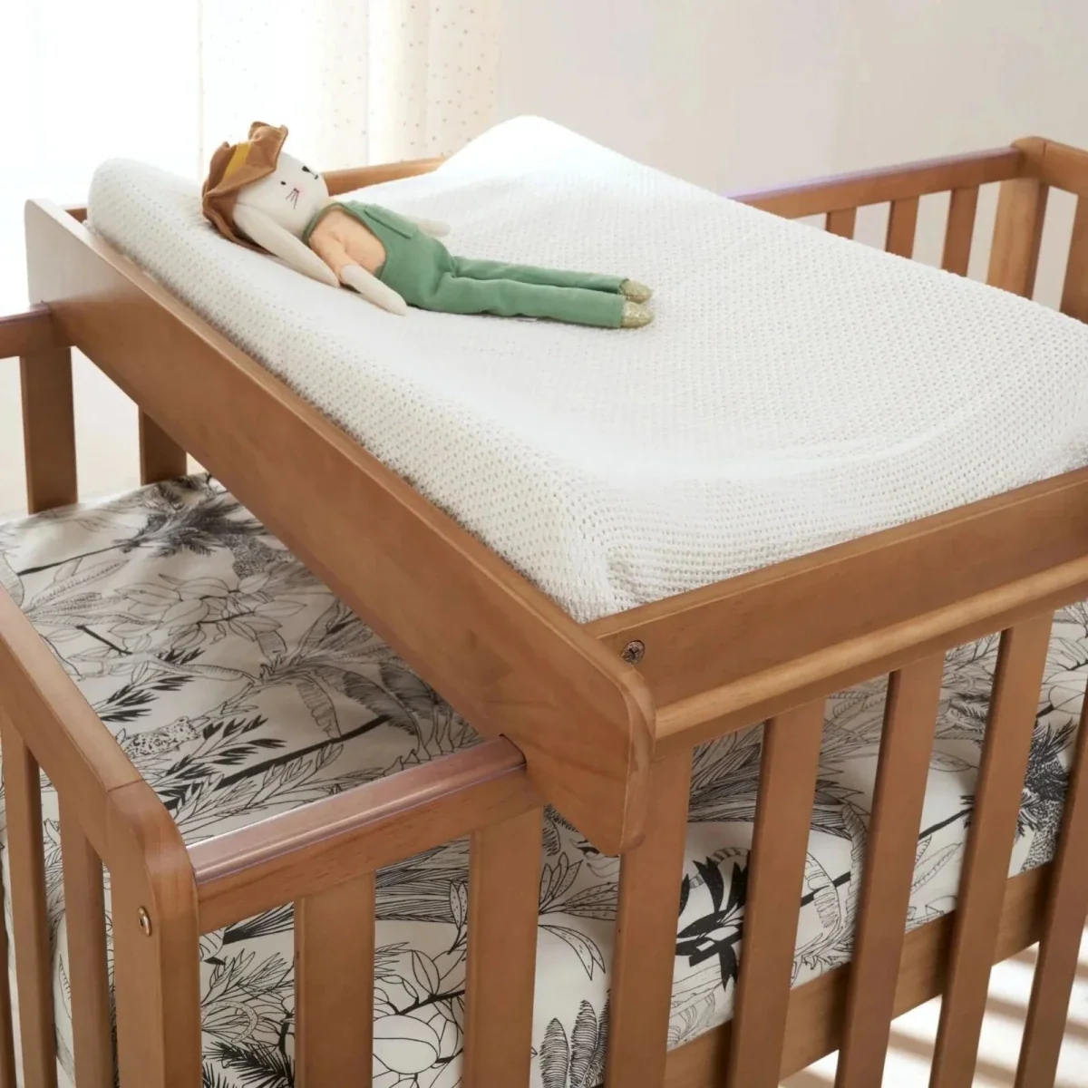Tutti Bambini Malmo Cot Bed with Rio 3 pcs Furniture Set - Dove Grey/Honey Oak - Image 5