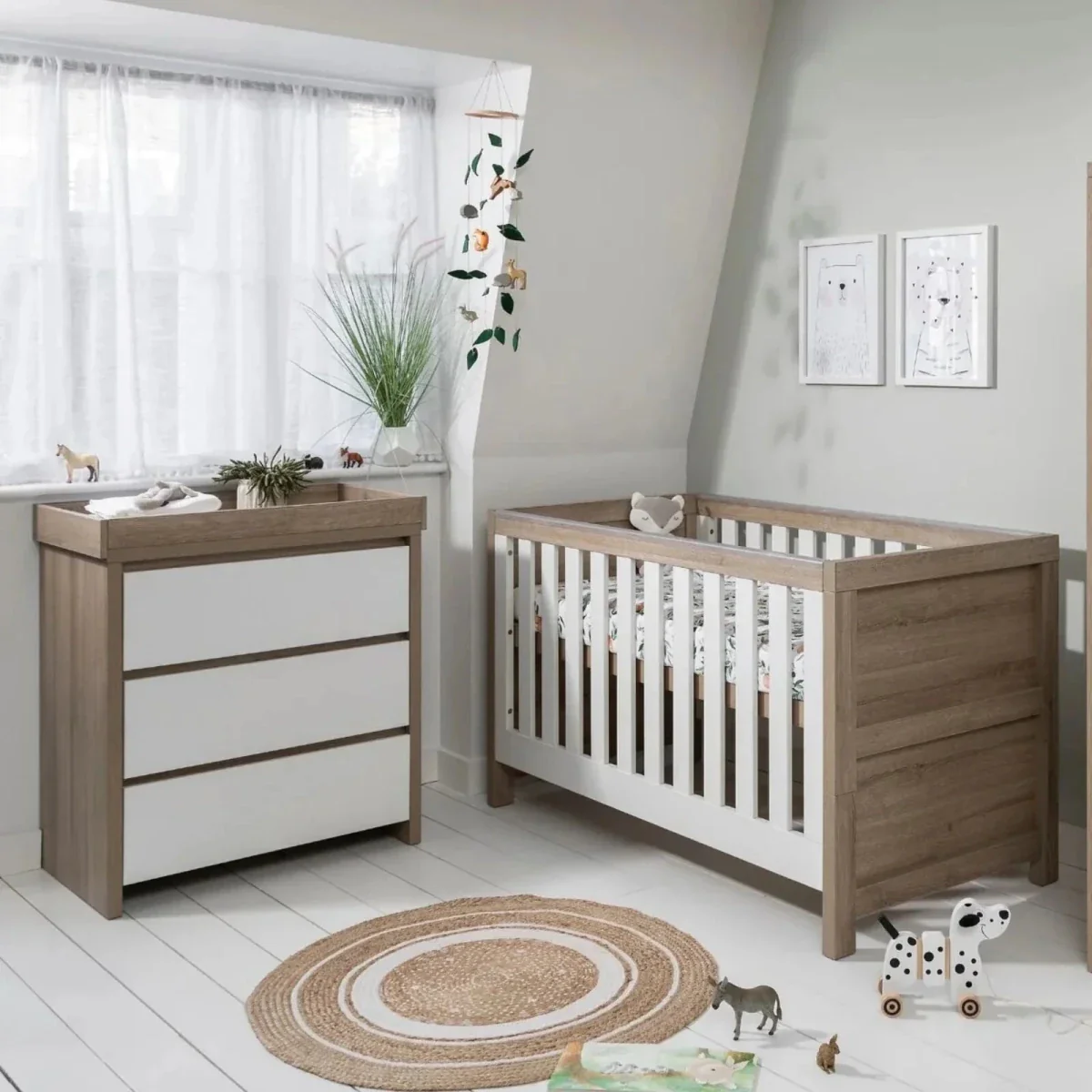 Tutti Bambini Modena 2 pcs Room Set - White/Oak - Image 16